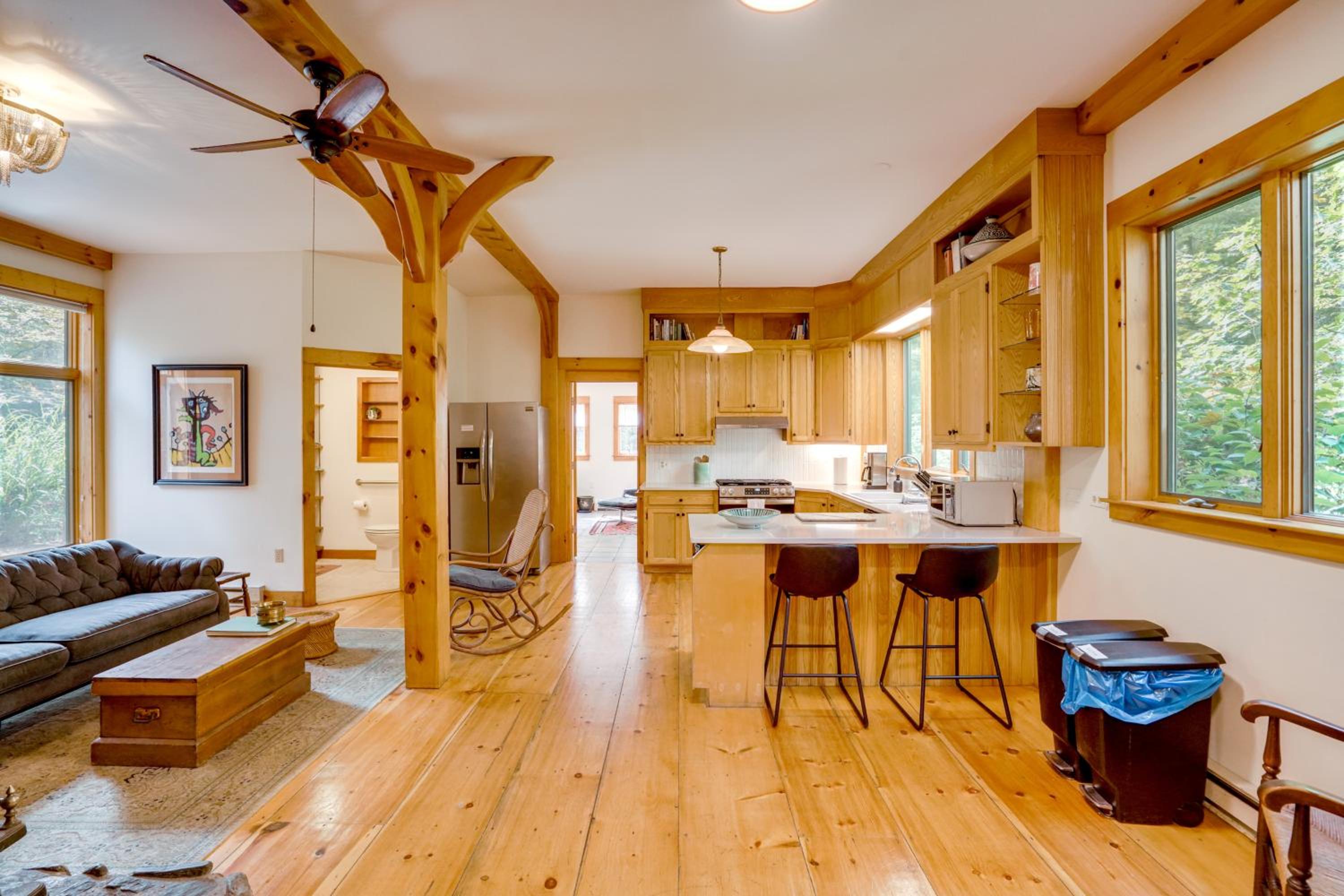 Secluded Family Getaway with On-Site Creek in Hawley