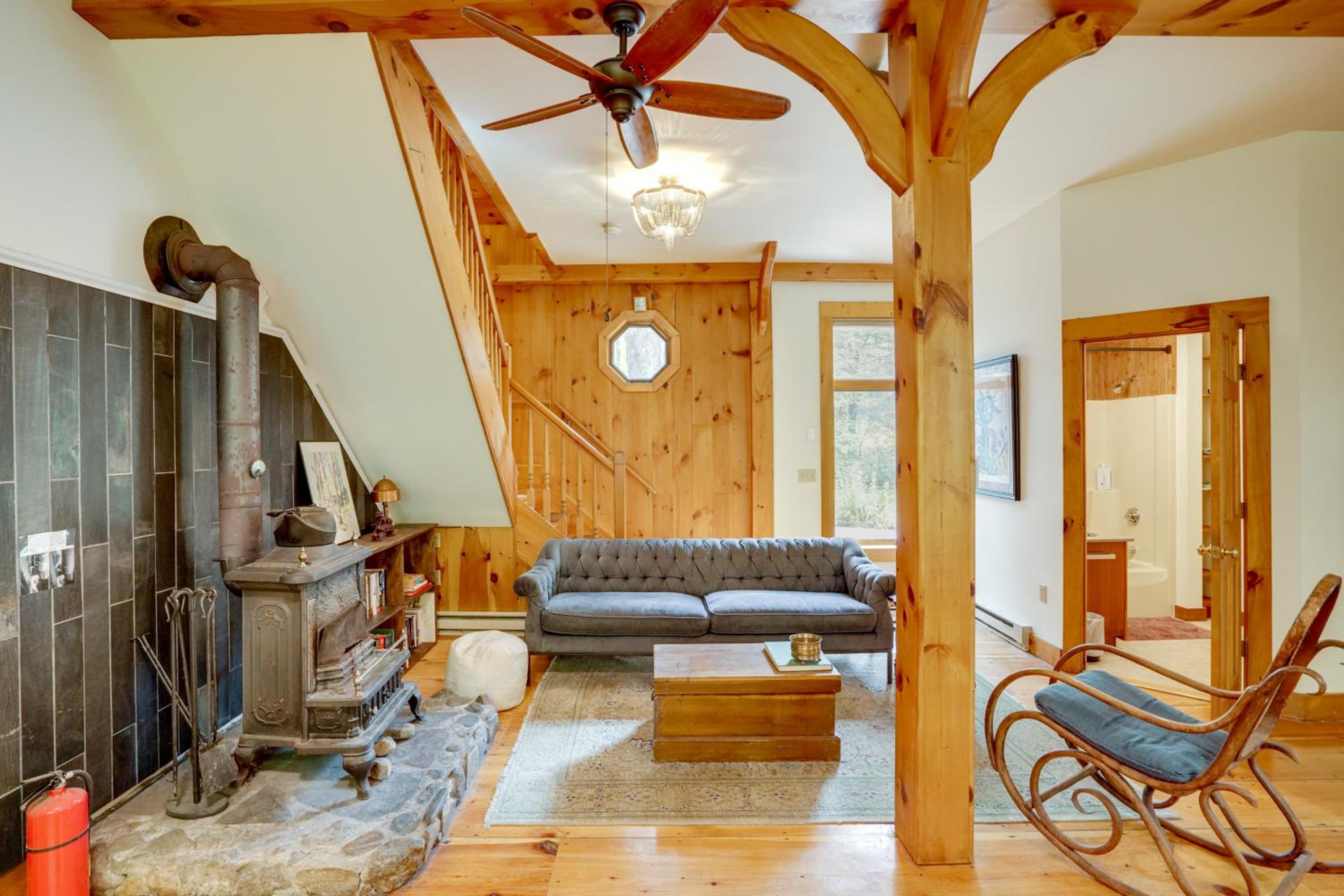 Secluded Family Getaway with On-Site Creek in Hawley