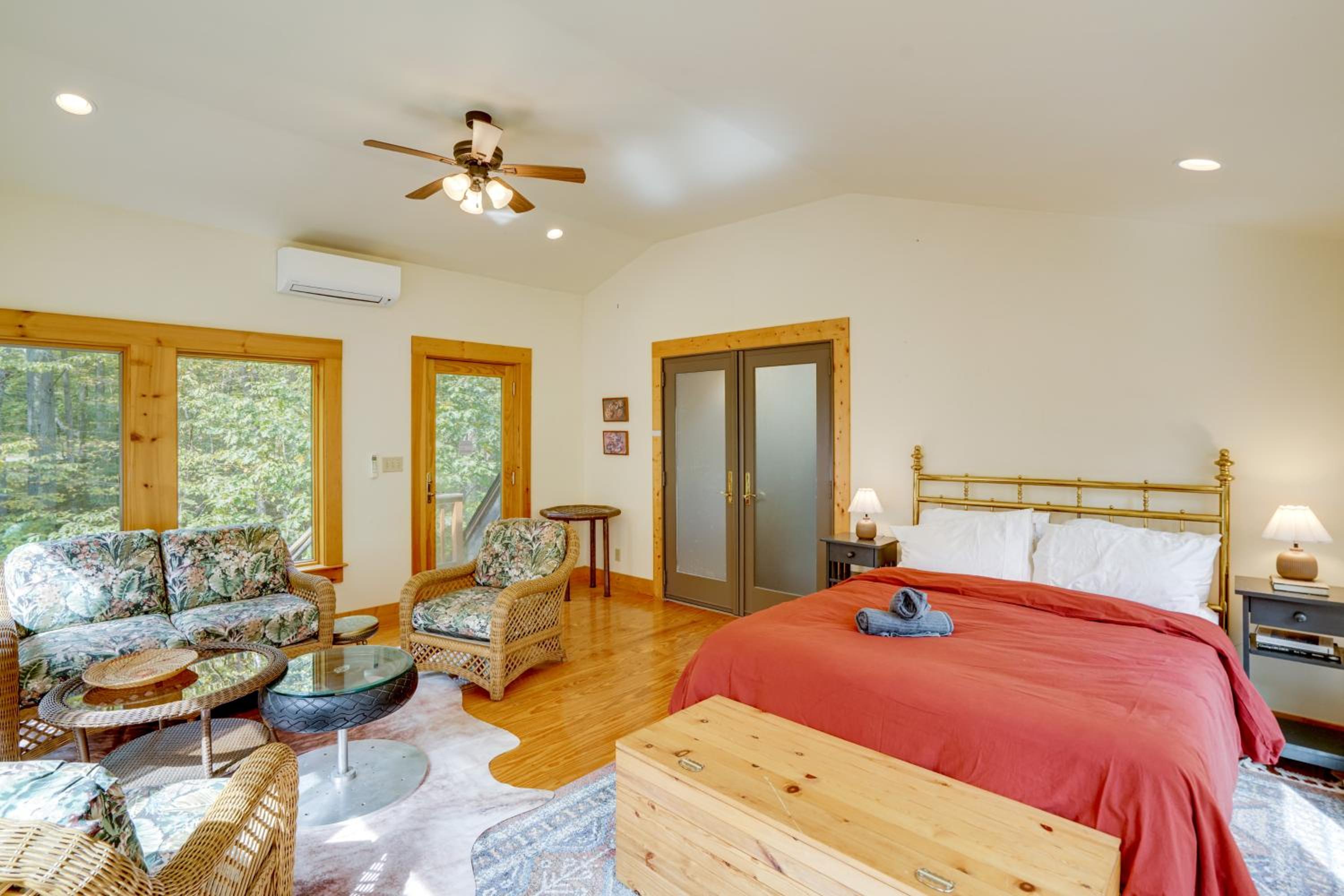 Secluded Family Getaway with On-Site Creek in Hawley