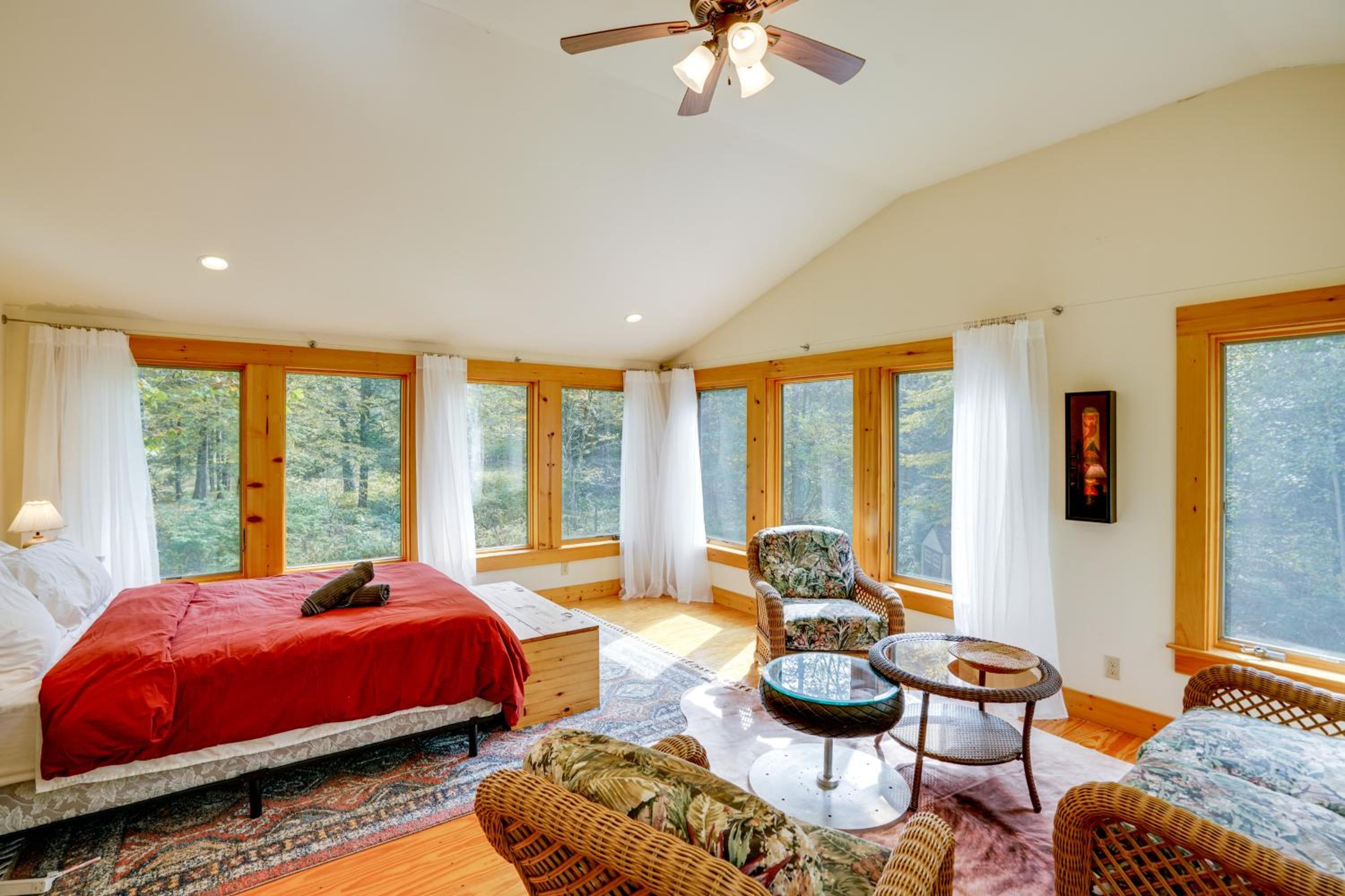 Secluded Family Getaway with On-Site Creek in Hawley