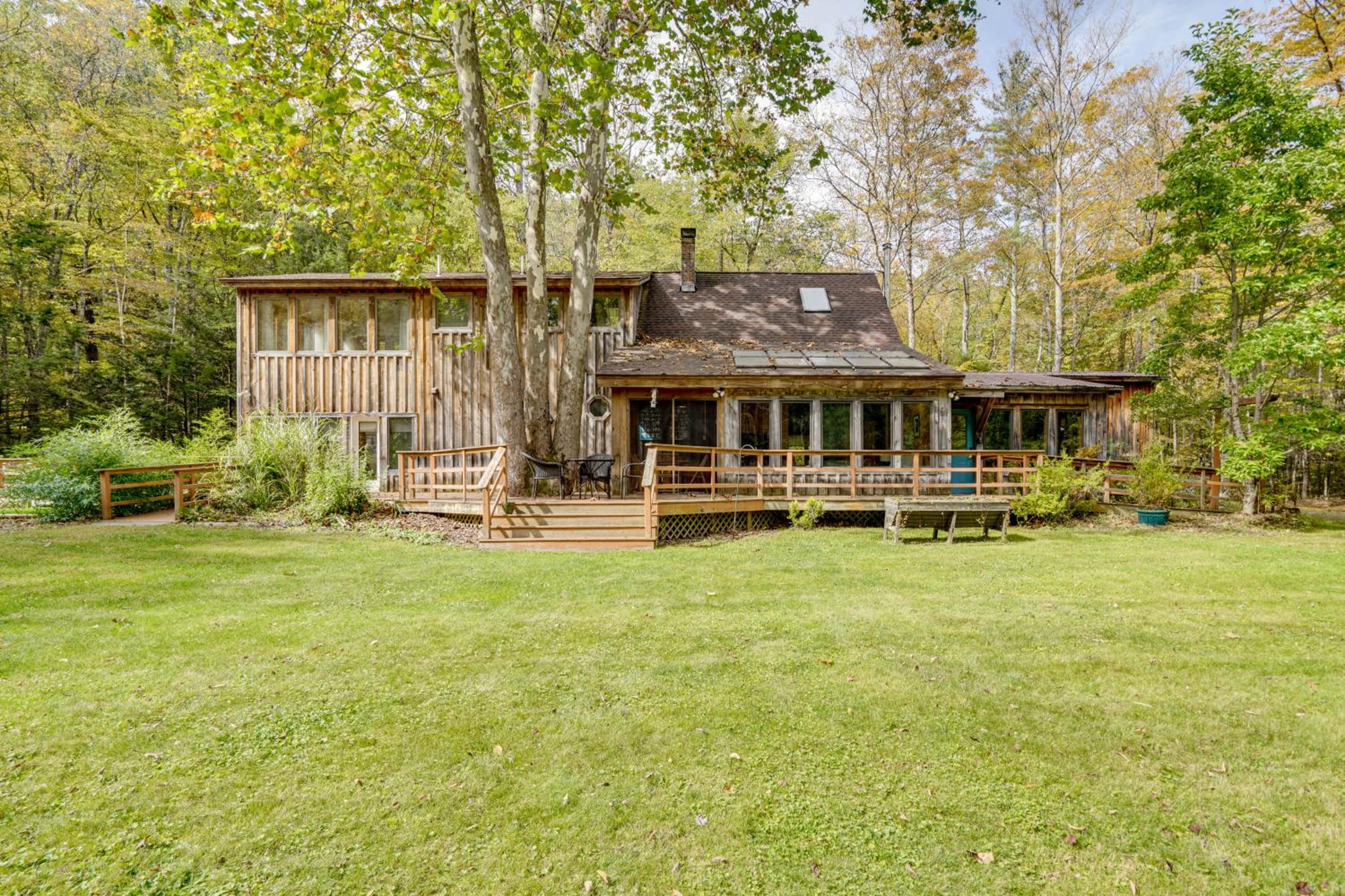 Secluded Family Getaway with On-Site Creek in Hawley