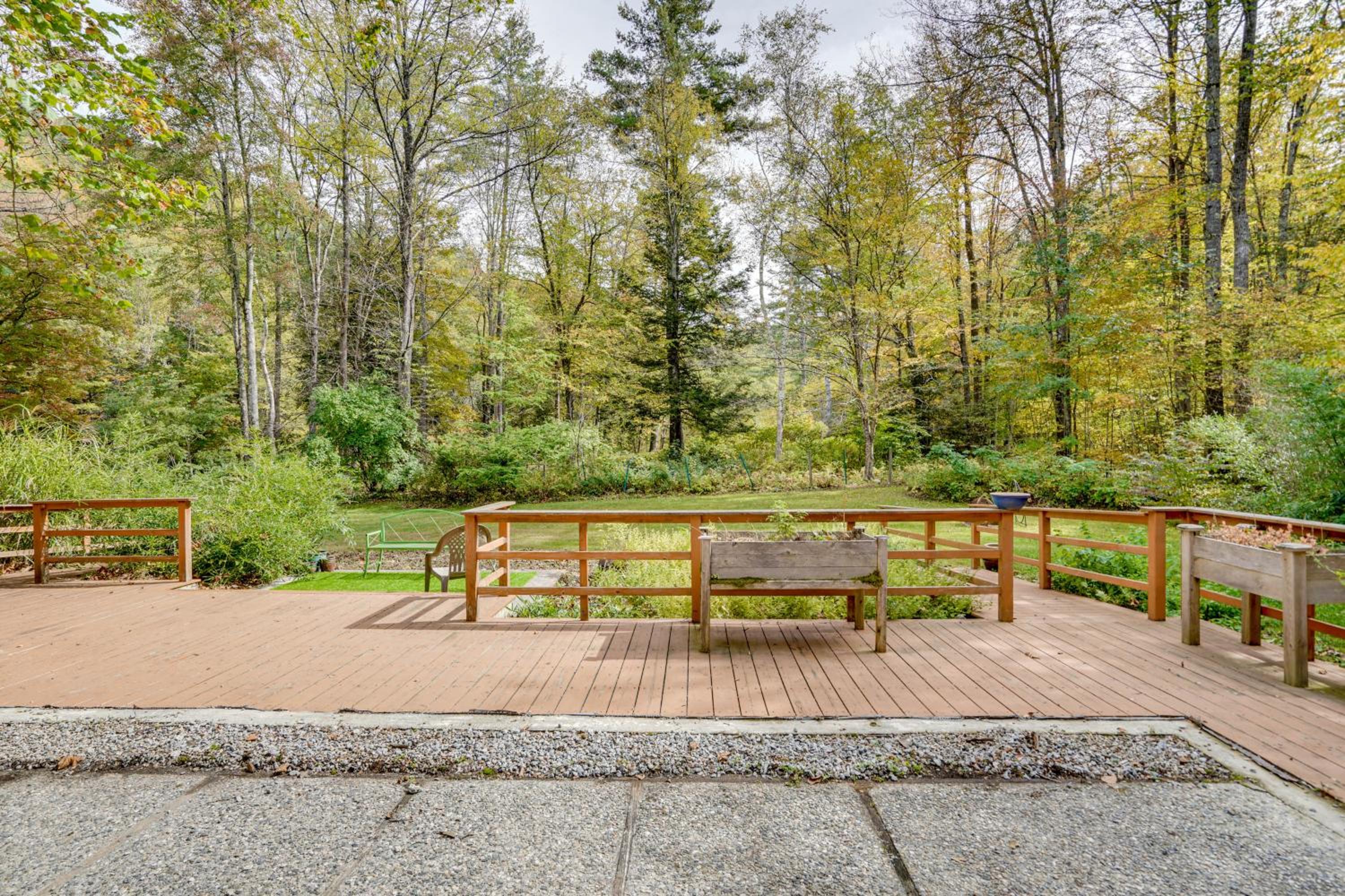 Secluded Family Getaway with On-Site Creek in Hawley