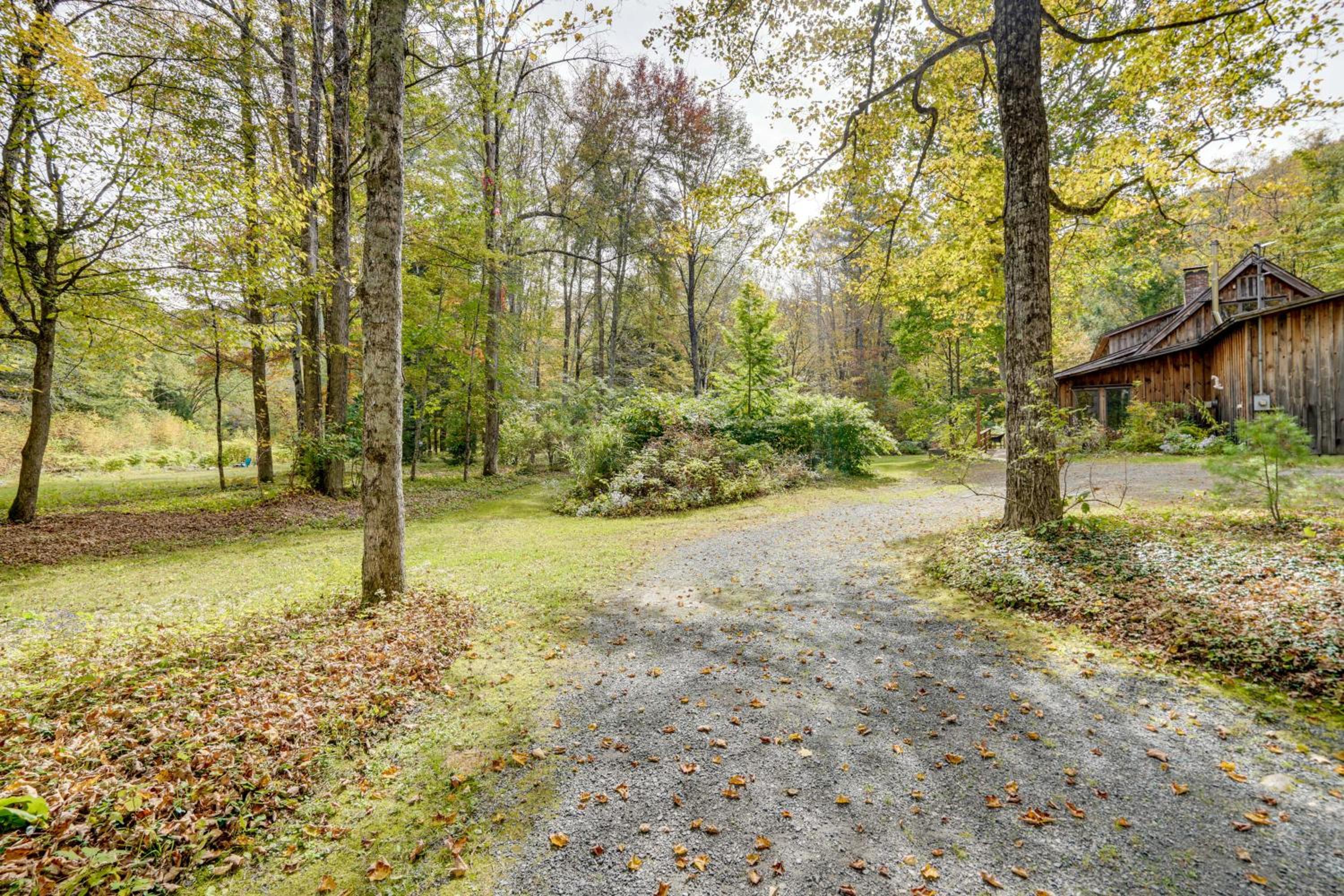 Secluded Family Getaway with On-Site Creek in Hawley