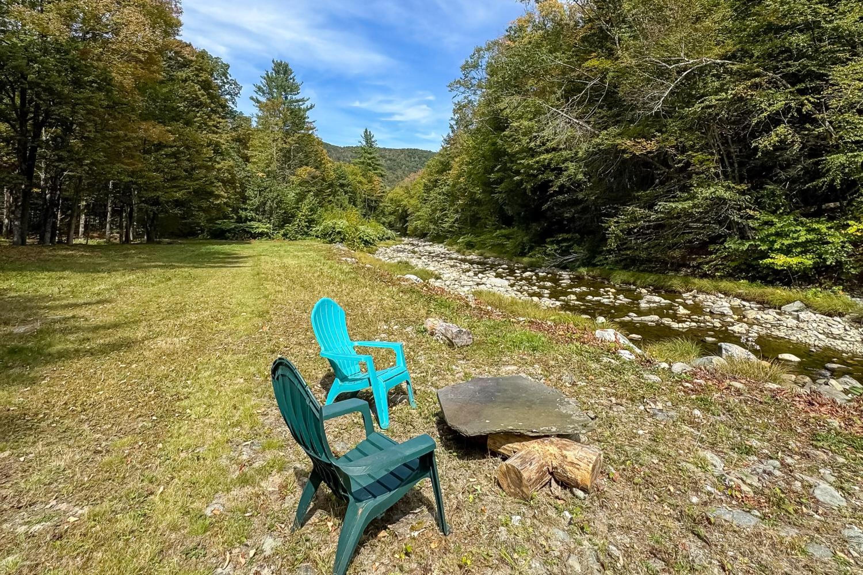Secluded Family Getaway with On-Site Creek in Hawley