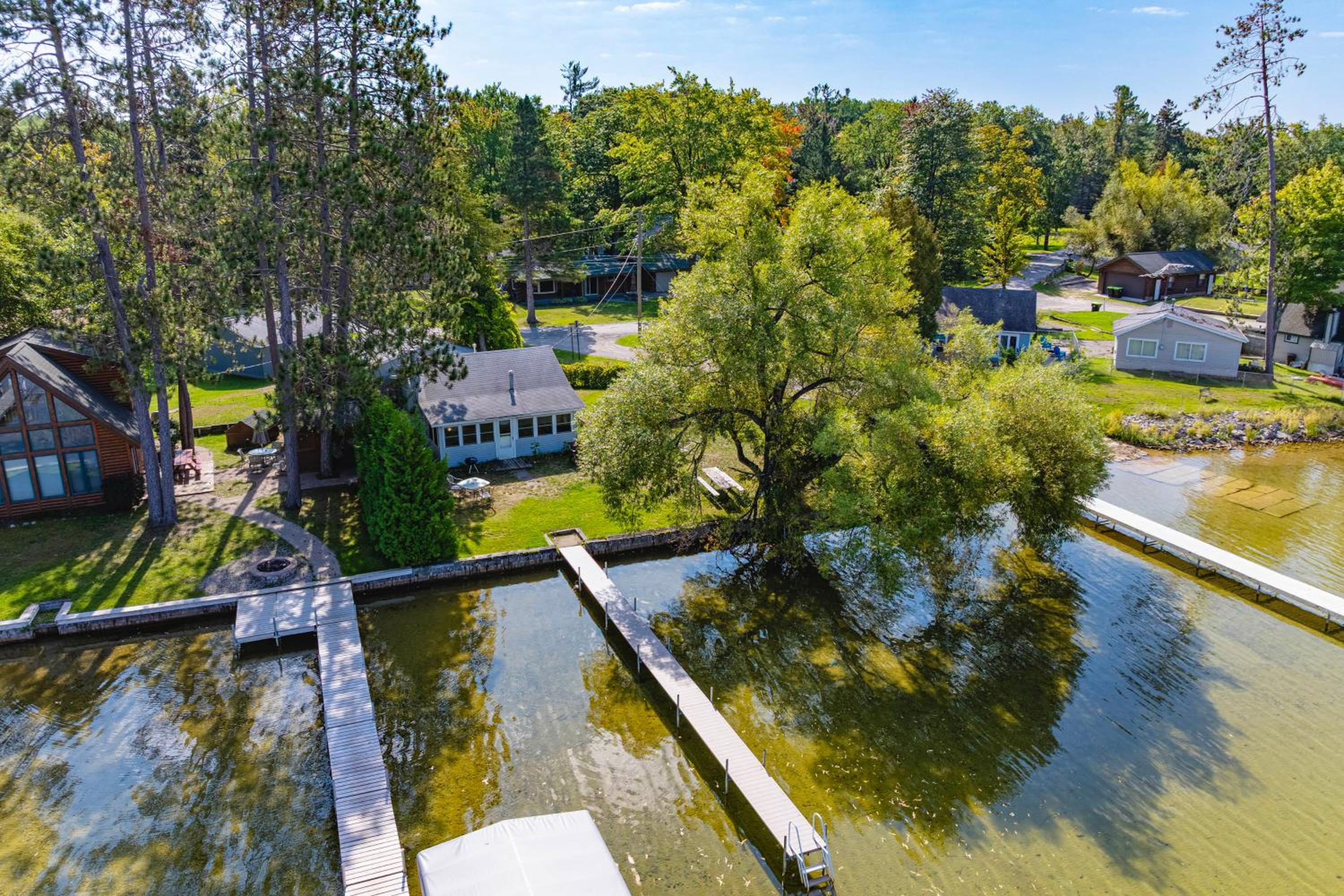 Pet Friendly Mullett Lake Cabin with Dock!