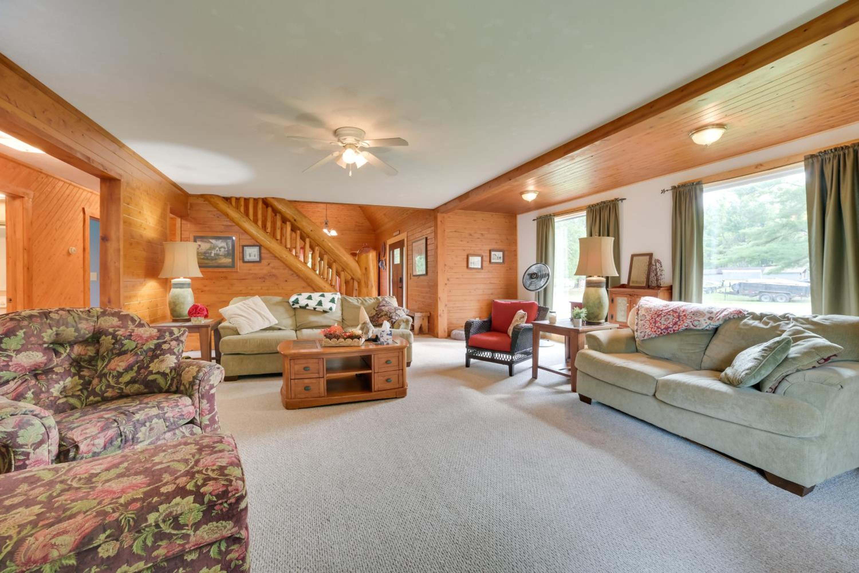 Rustic Mullett Lake Home, 3 Mi to Marina!