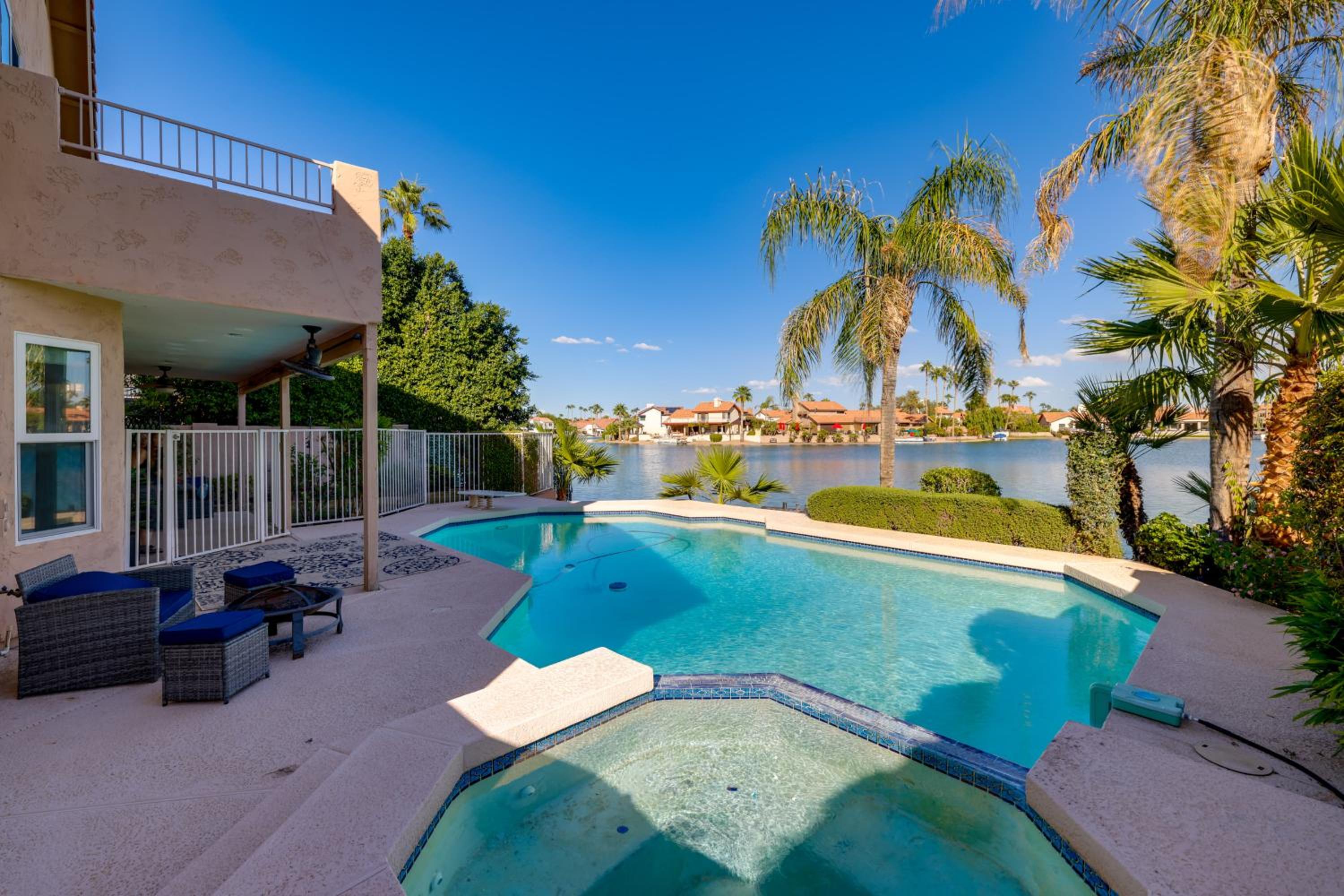 Lakefront Living! Huge Phoenix Home with Pool Table