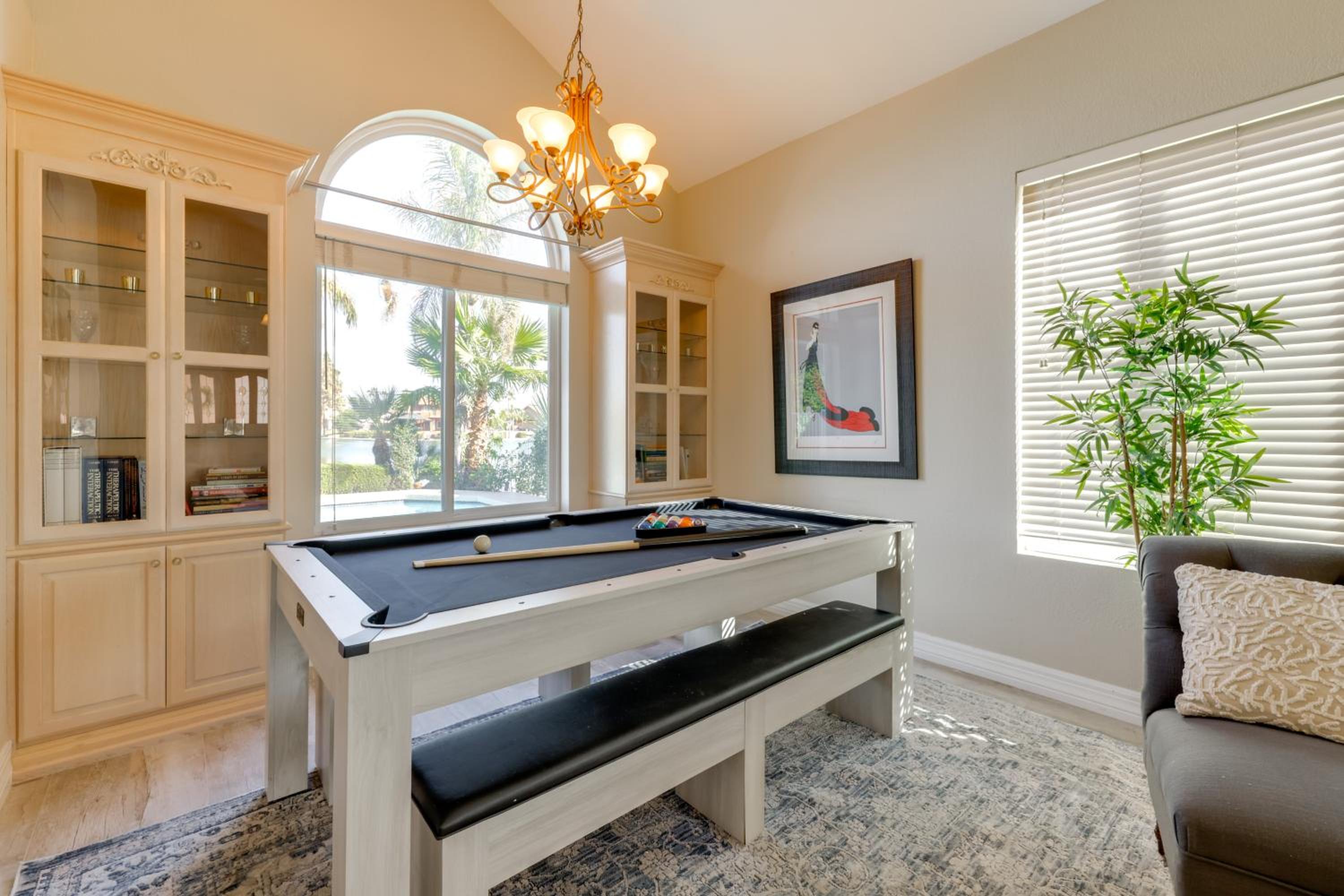 Lakefront Living! Huge Phoenix Home with Pool Table