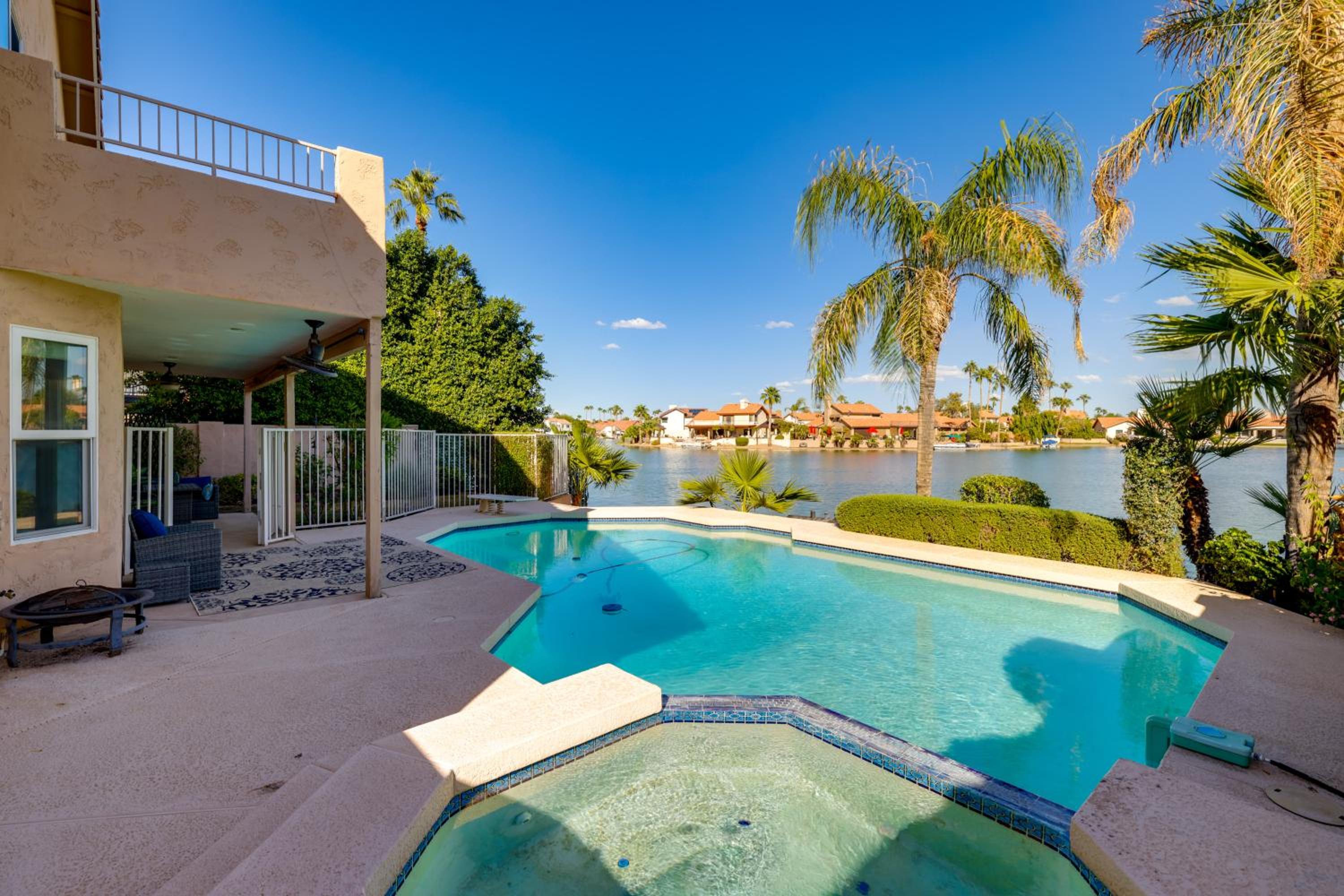 Lakefront Living! Huge Phoenix Home with Pool Table