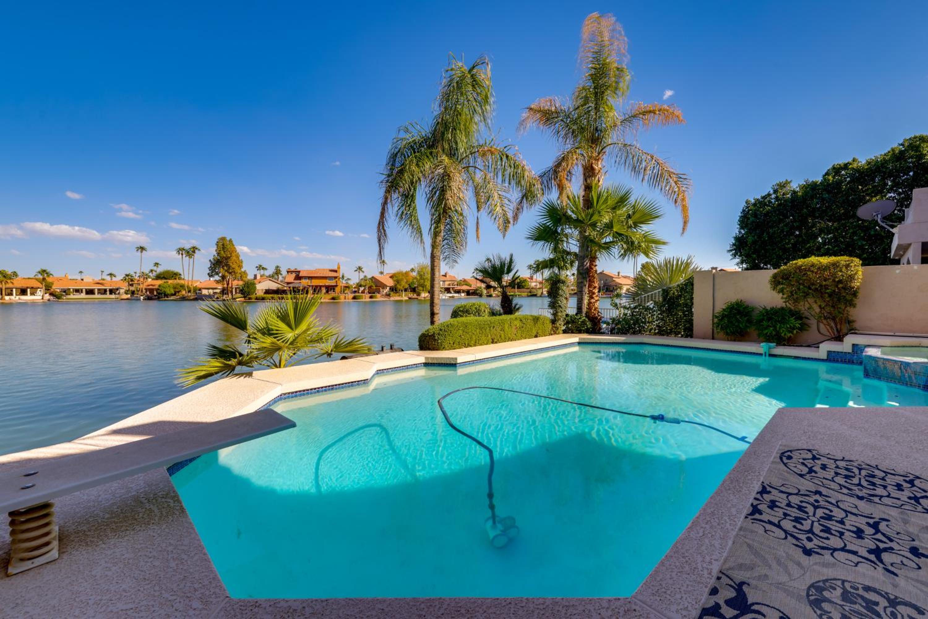 Lakefront Living! Huge Phoenix Home with Pool Table