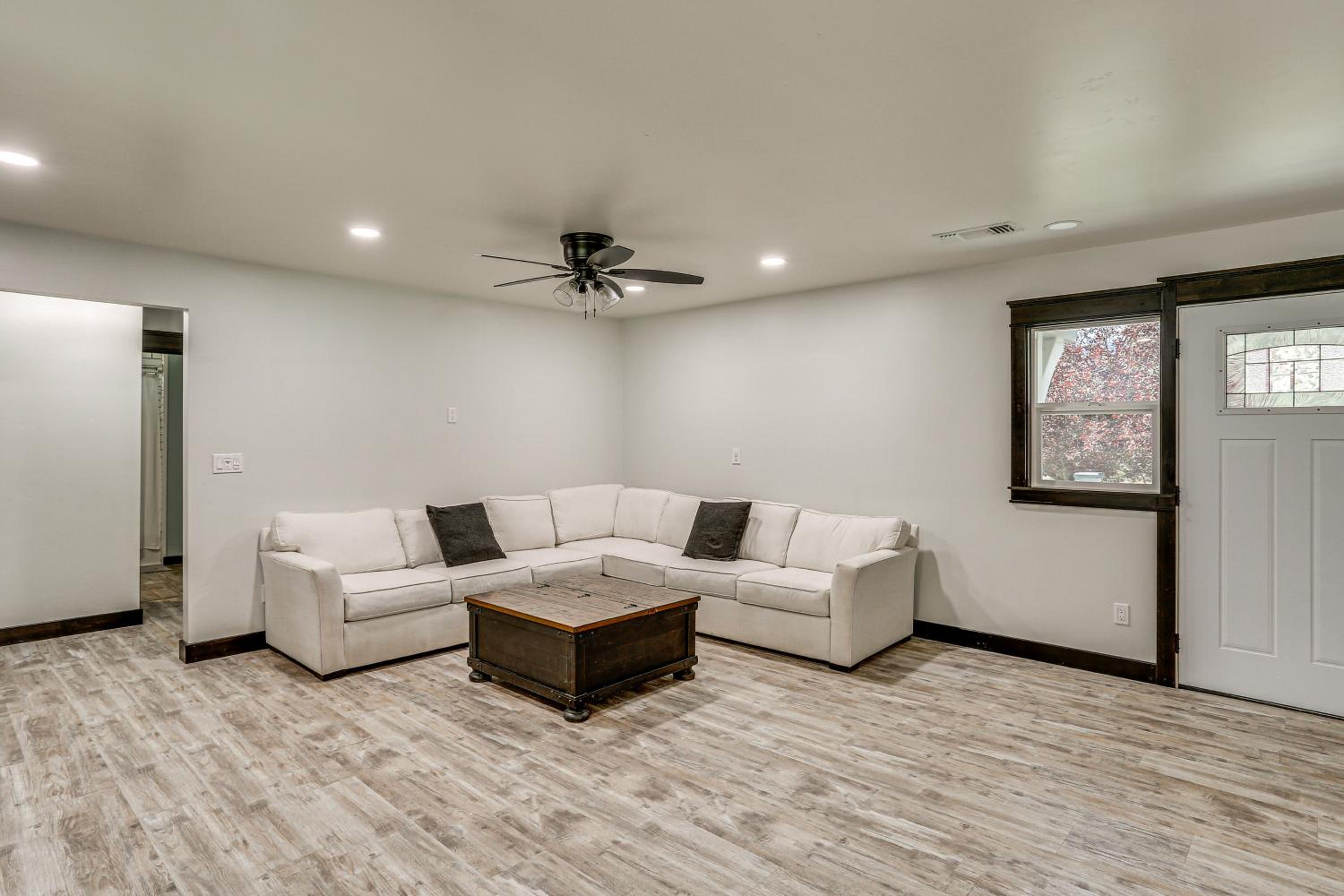 Backyard Oasis with Hot Tub and Views Weaverville Gem
