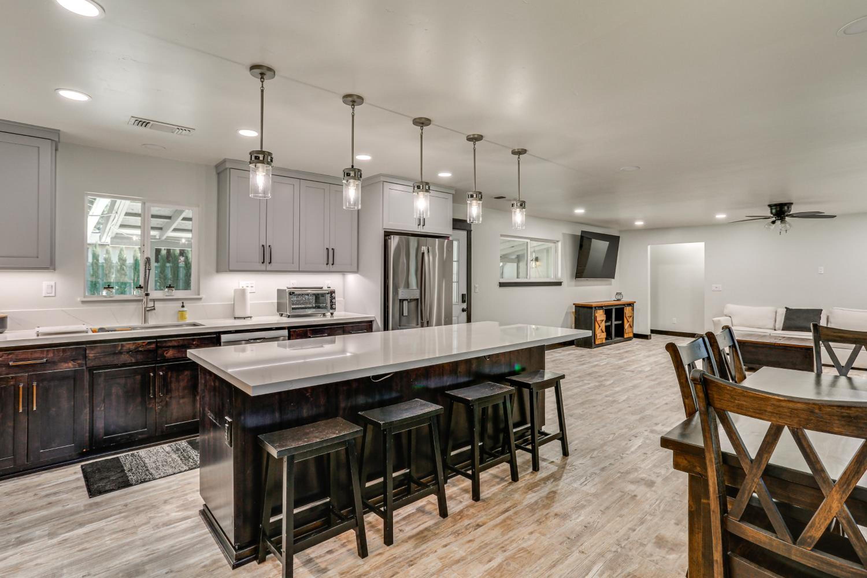 Backyard Oasis with Hot Tub and Views Weaverville Gem