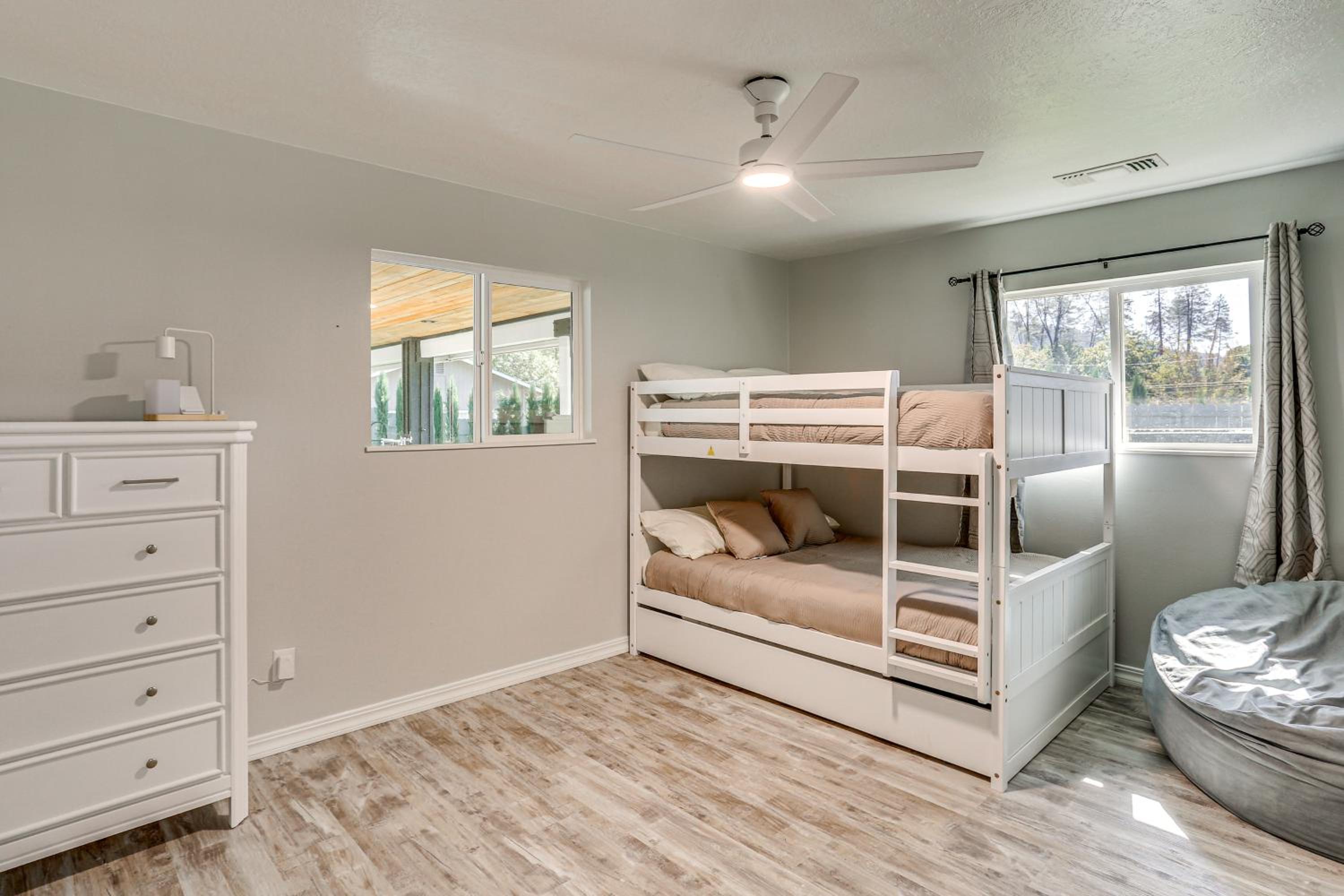 Backyard Oasis with Hot Tub and Views Weaverville Gem