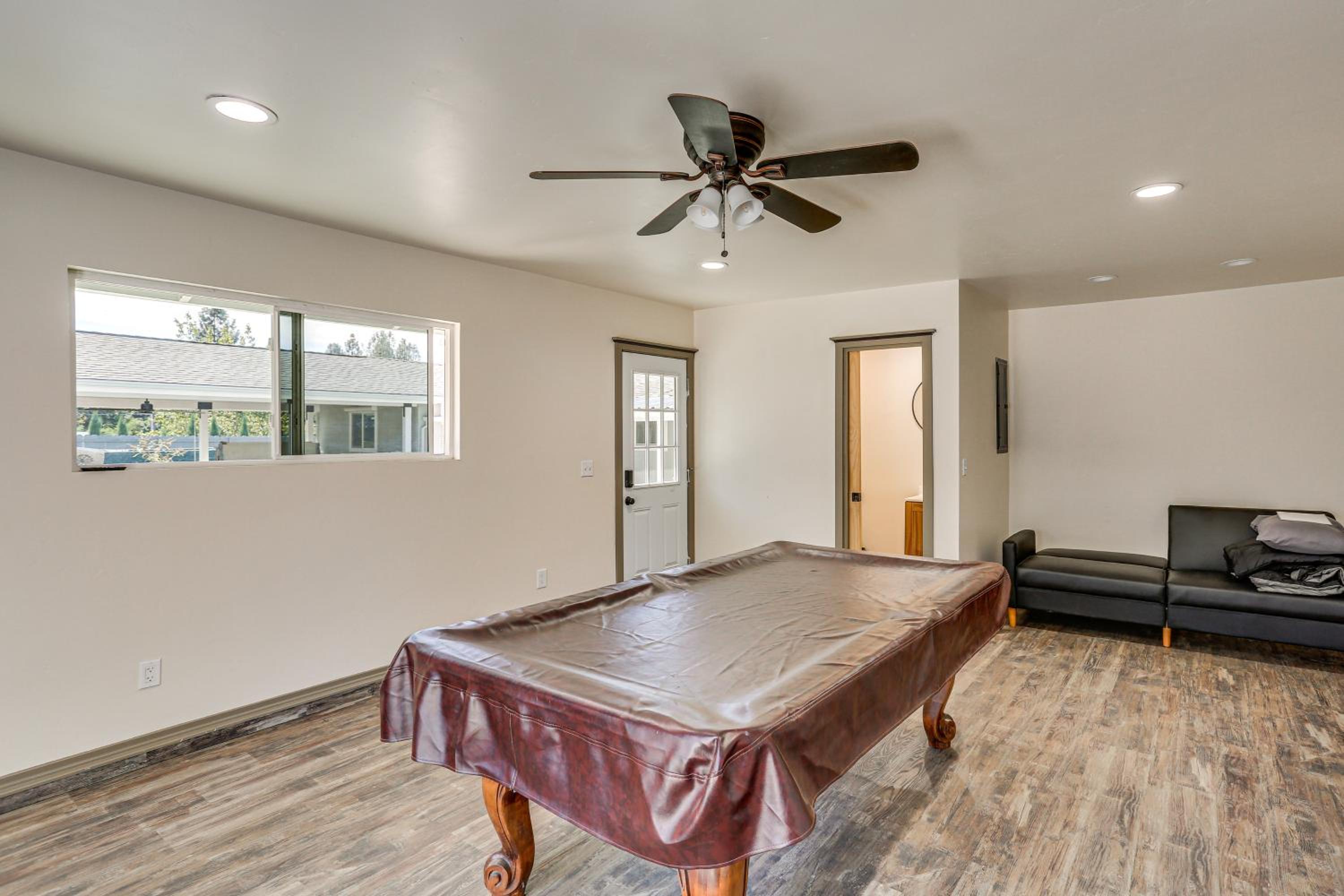 Backyard Oasis with Hot Tub and Views Weaverville Gem
