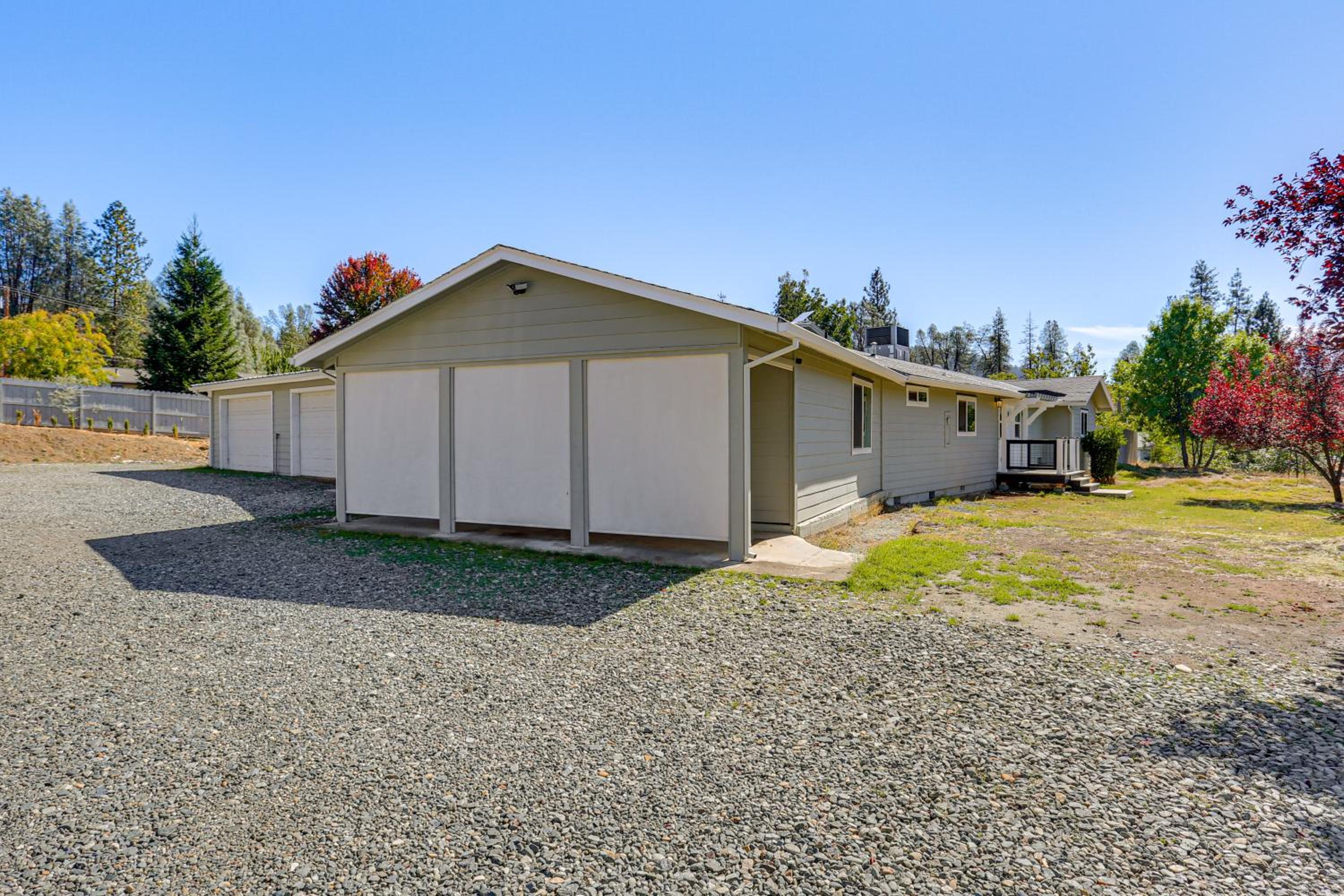 Backyard Oasis with Hot Tub and Views Weaverville Gem