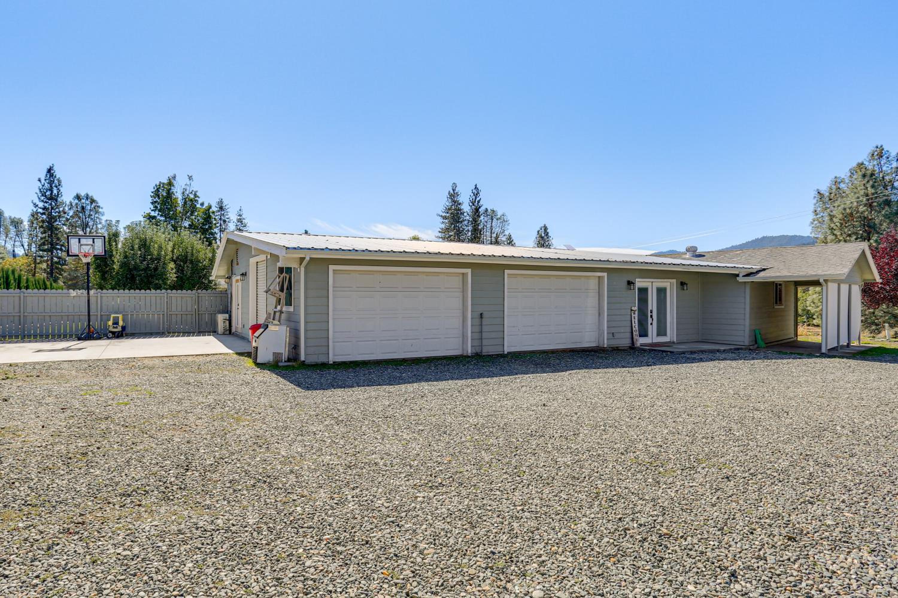Backyard Oasis with Hot Tub and Views Weaverville Gem