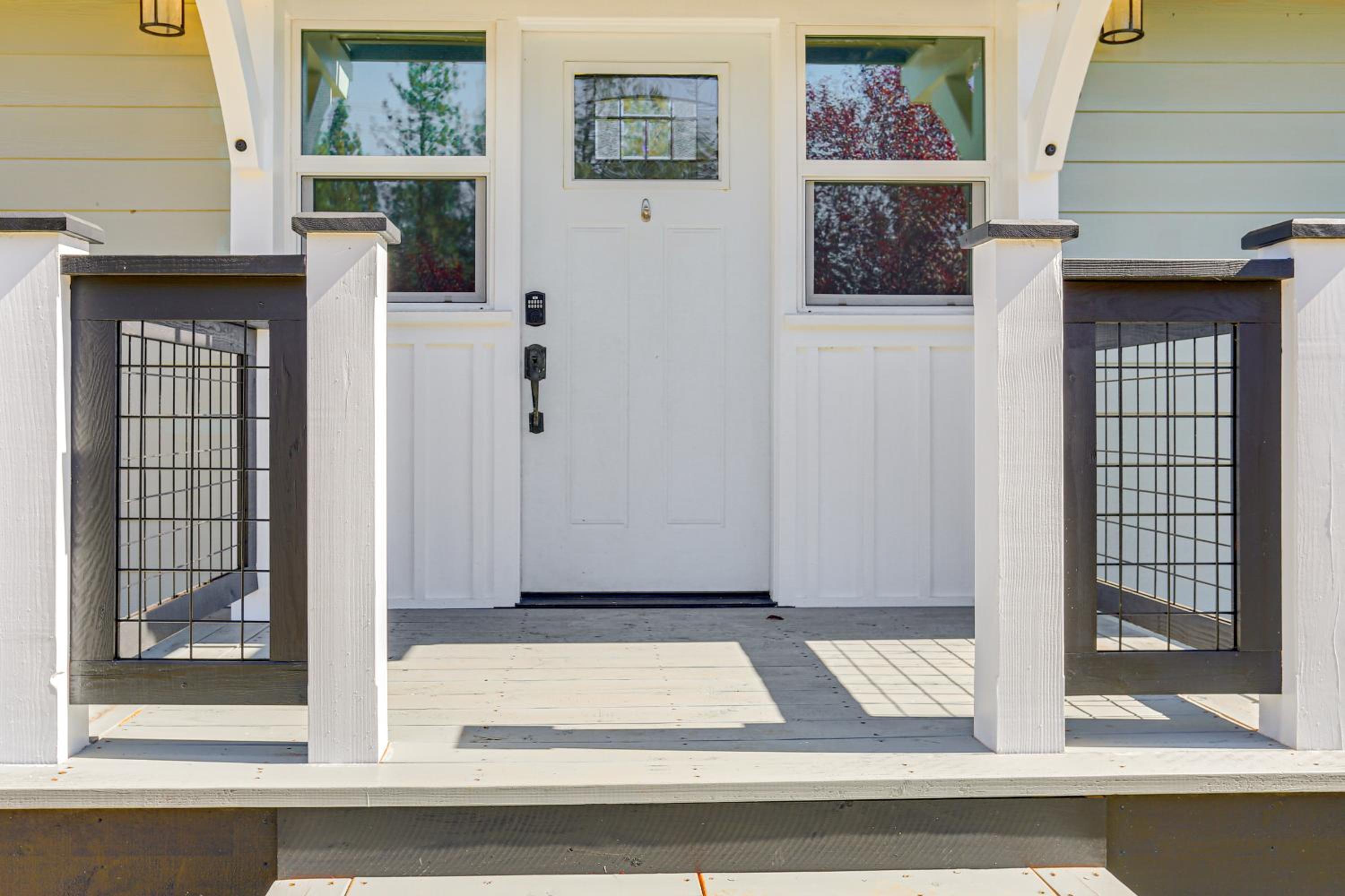 Backyard Oasis with Hot Tub and Views Weaverville Gem