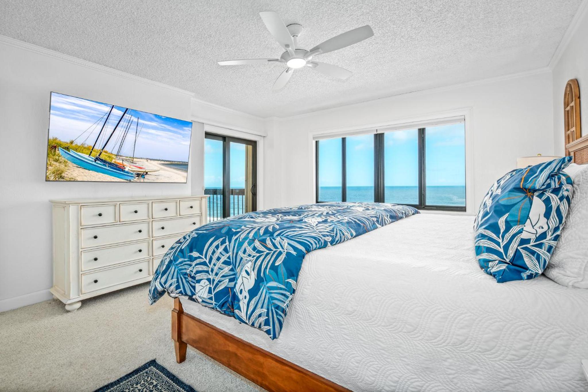 Luxury direct oceanfront corner penthouse with heated pool and garage parking