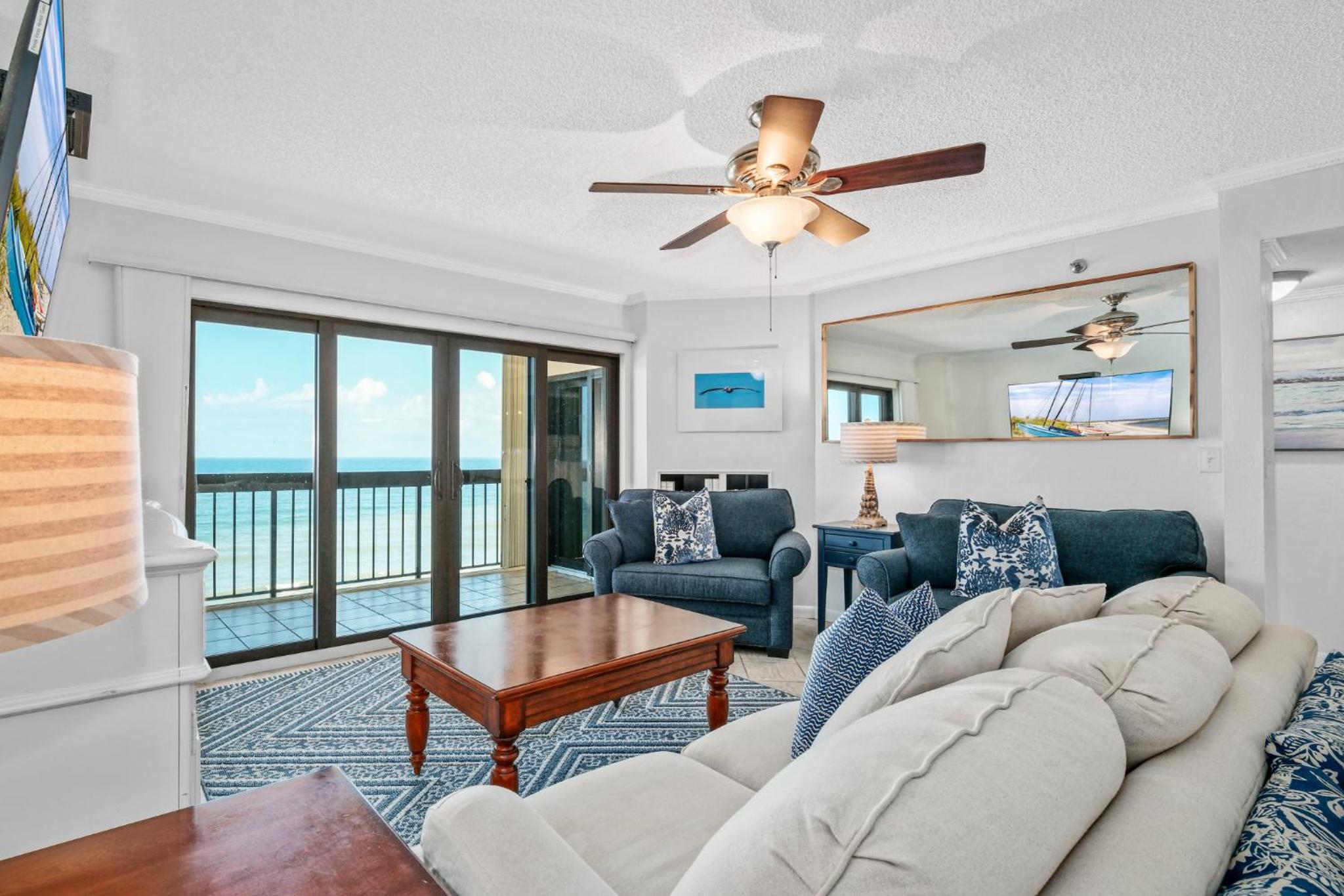 Luxury direct oceanfront corner penthouse with heated pool and garage parking