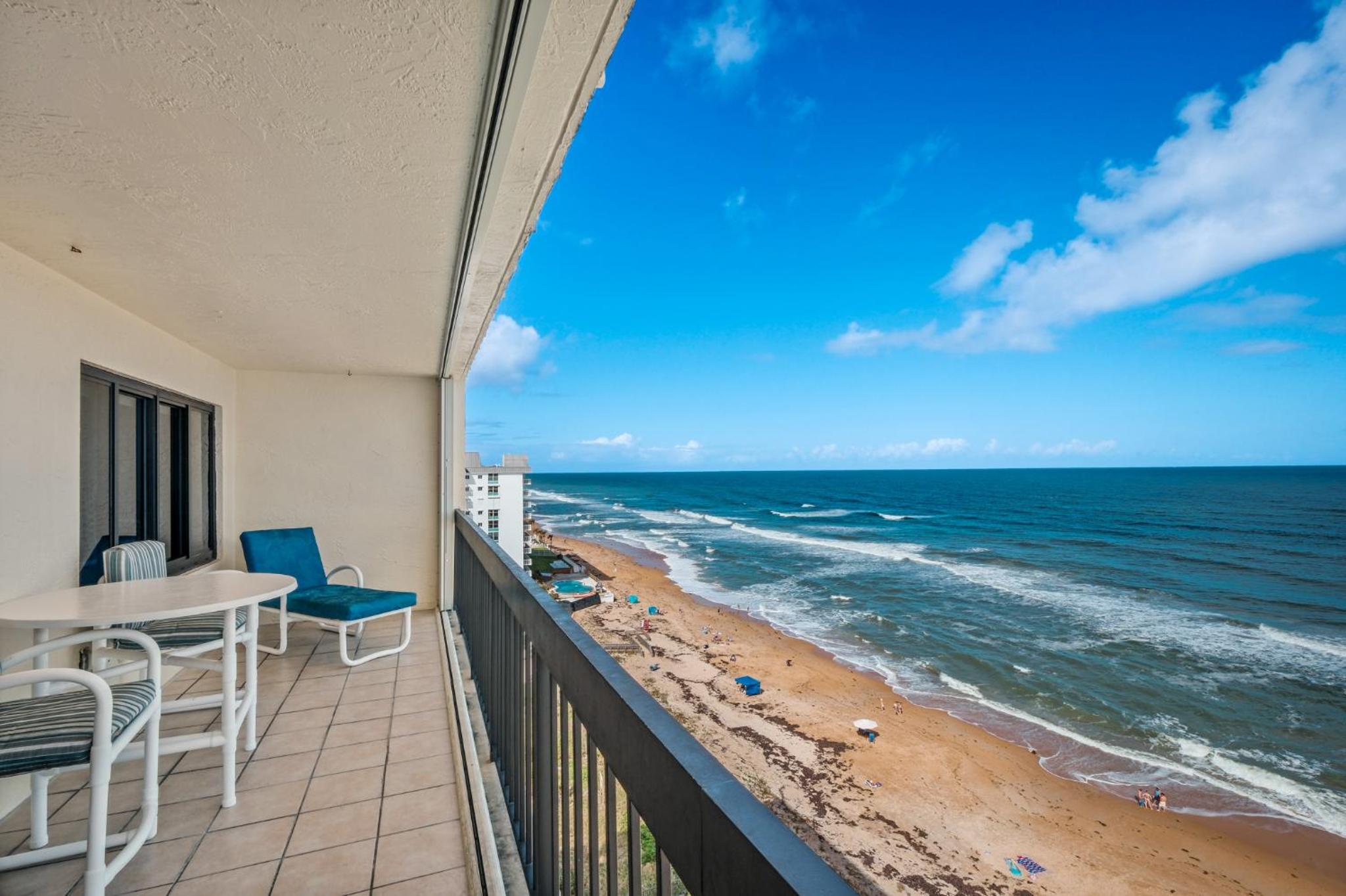 Luxury direct oceanfront corner penthouse with heated pool and garage parking