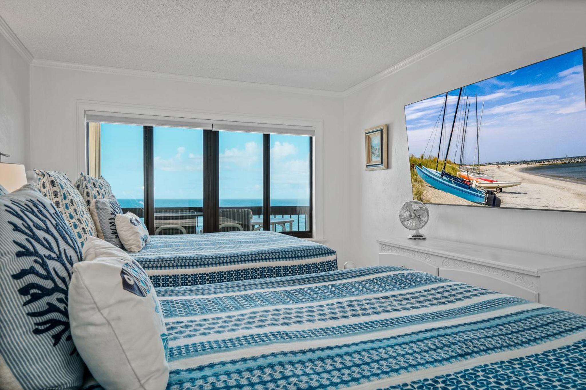 Luxury direct oceanfront corner penthouse with heated pool and garage parking