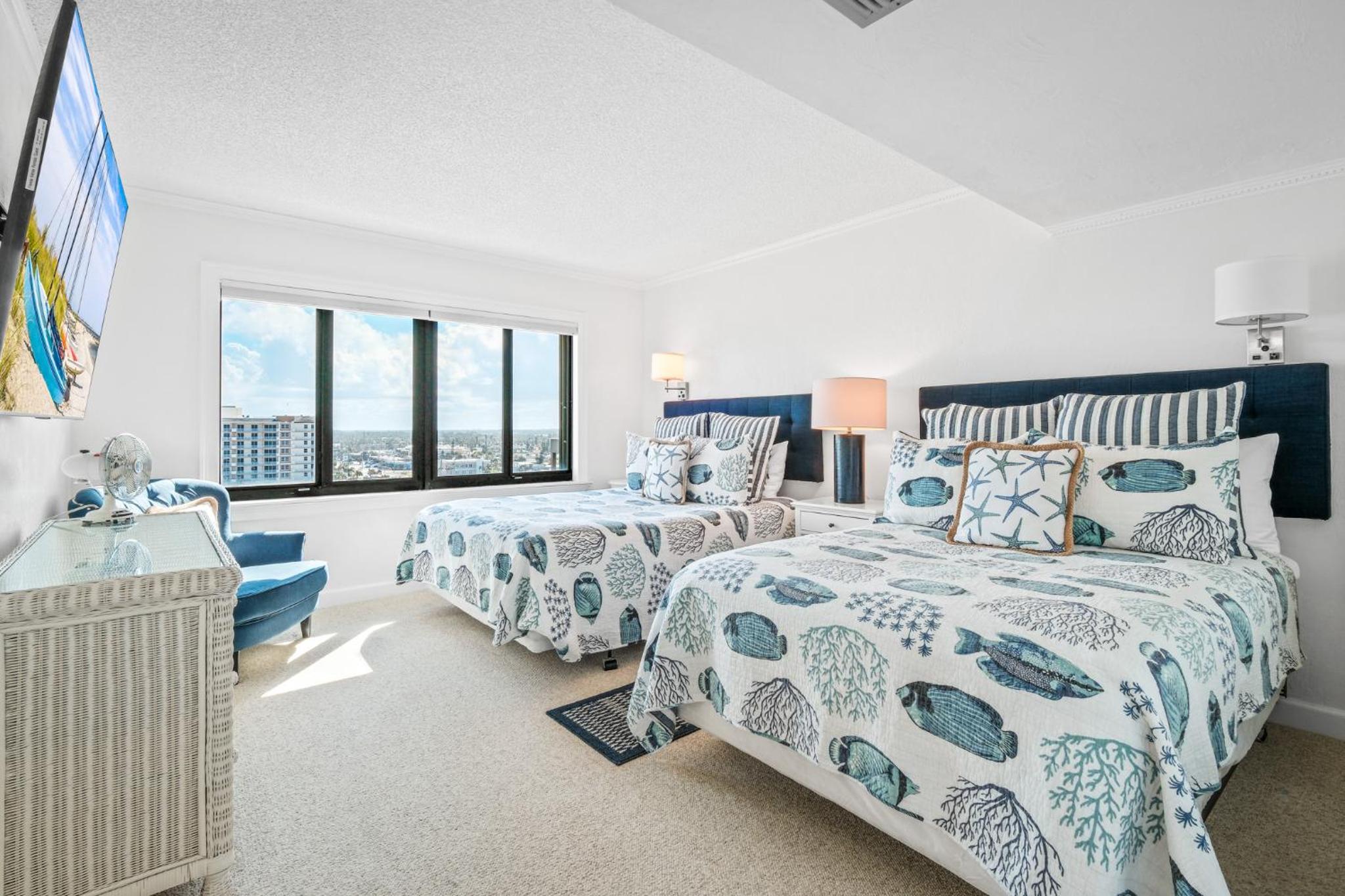Luxury direct oceanfront corner penthouse with heated pool and garage parking