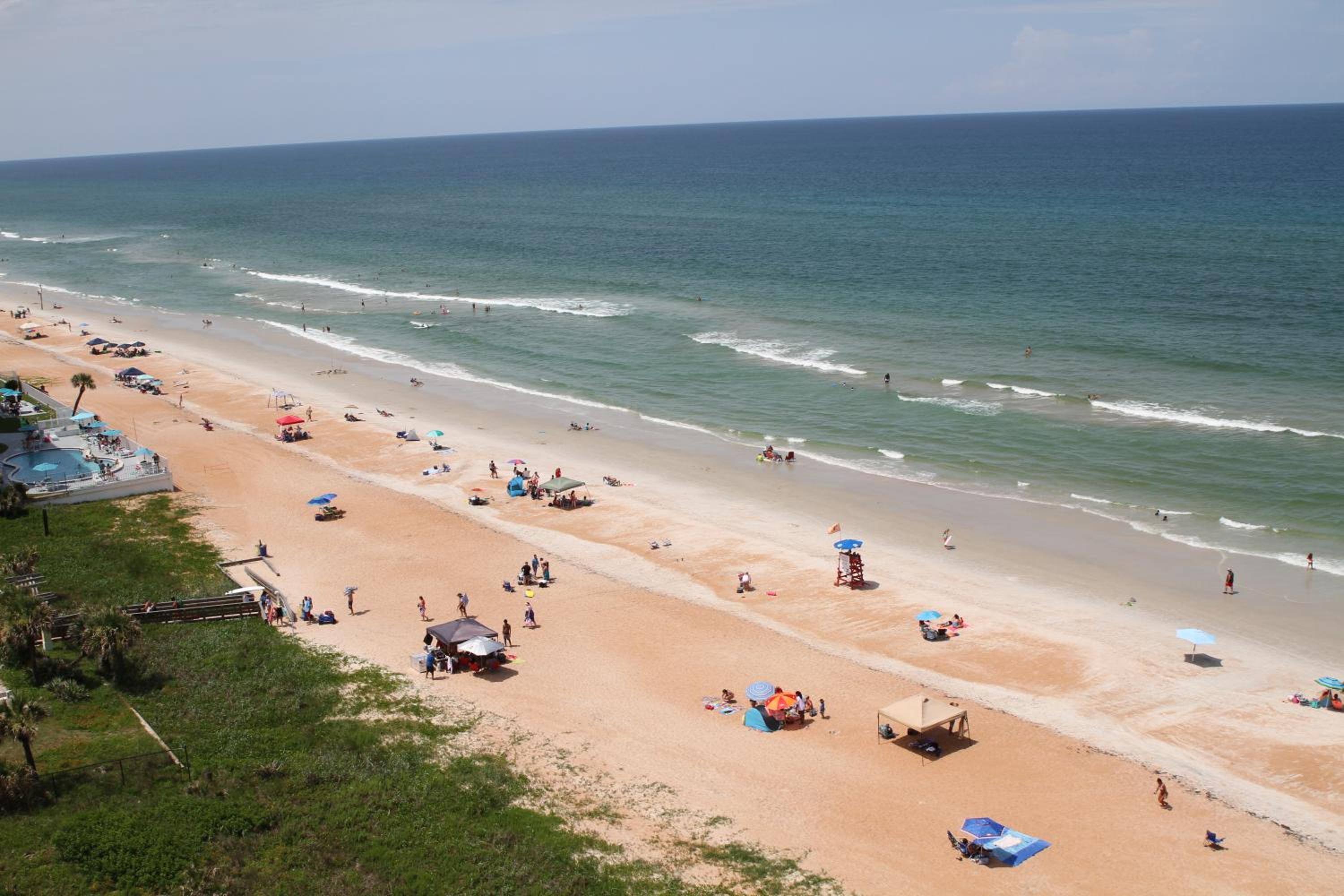 Luxury direct oceanfront corner penthouse with heated pool and garage parking
