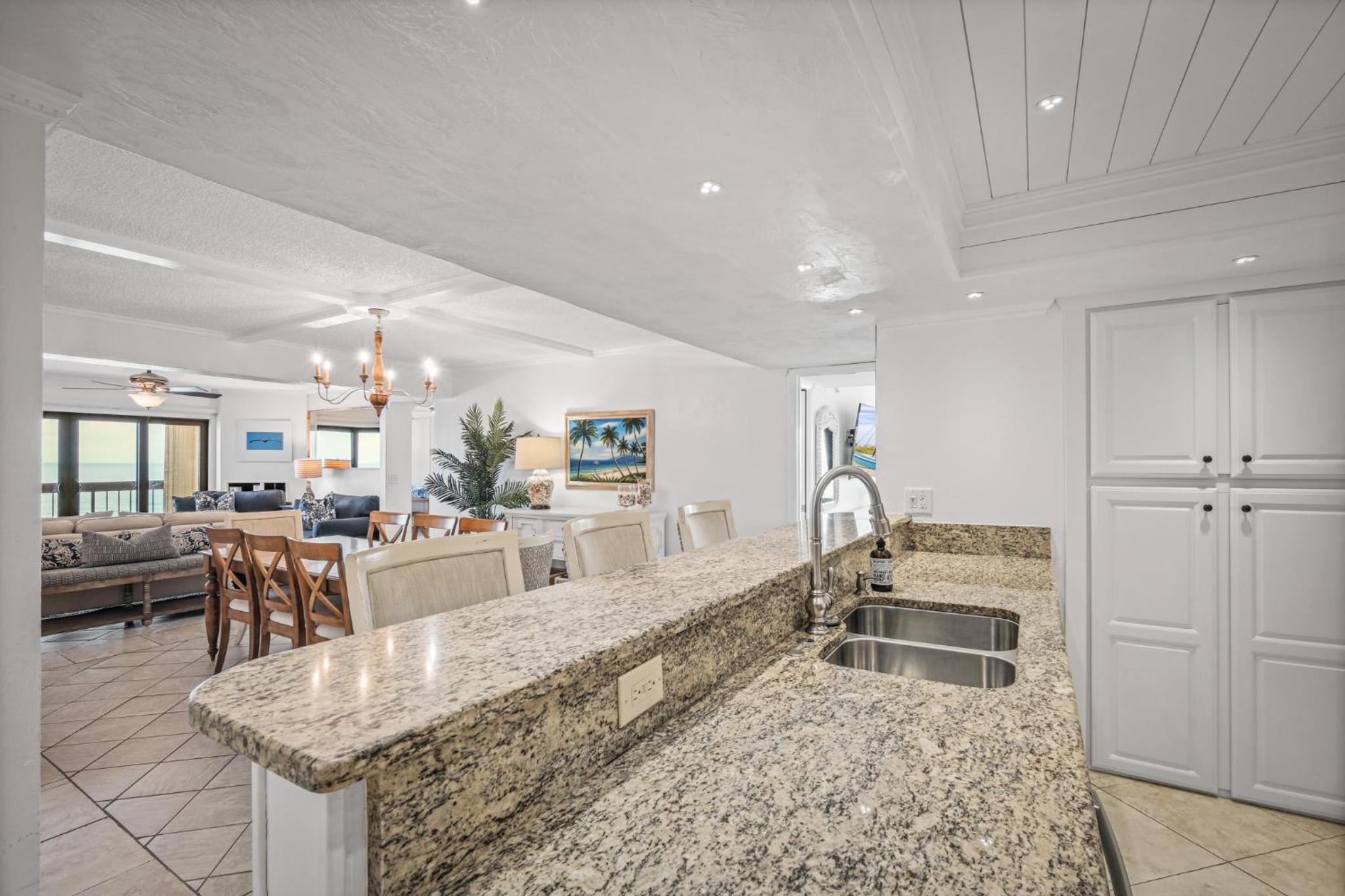 Luxury direct oceanfront corner penthouse with heated pool and garage parking