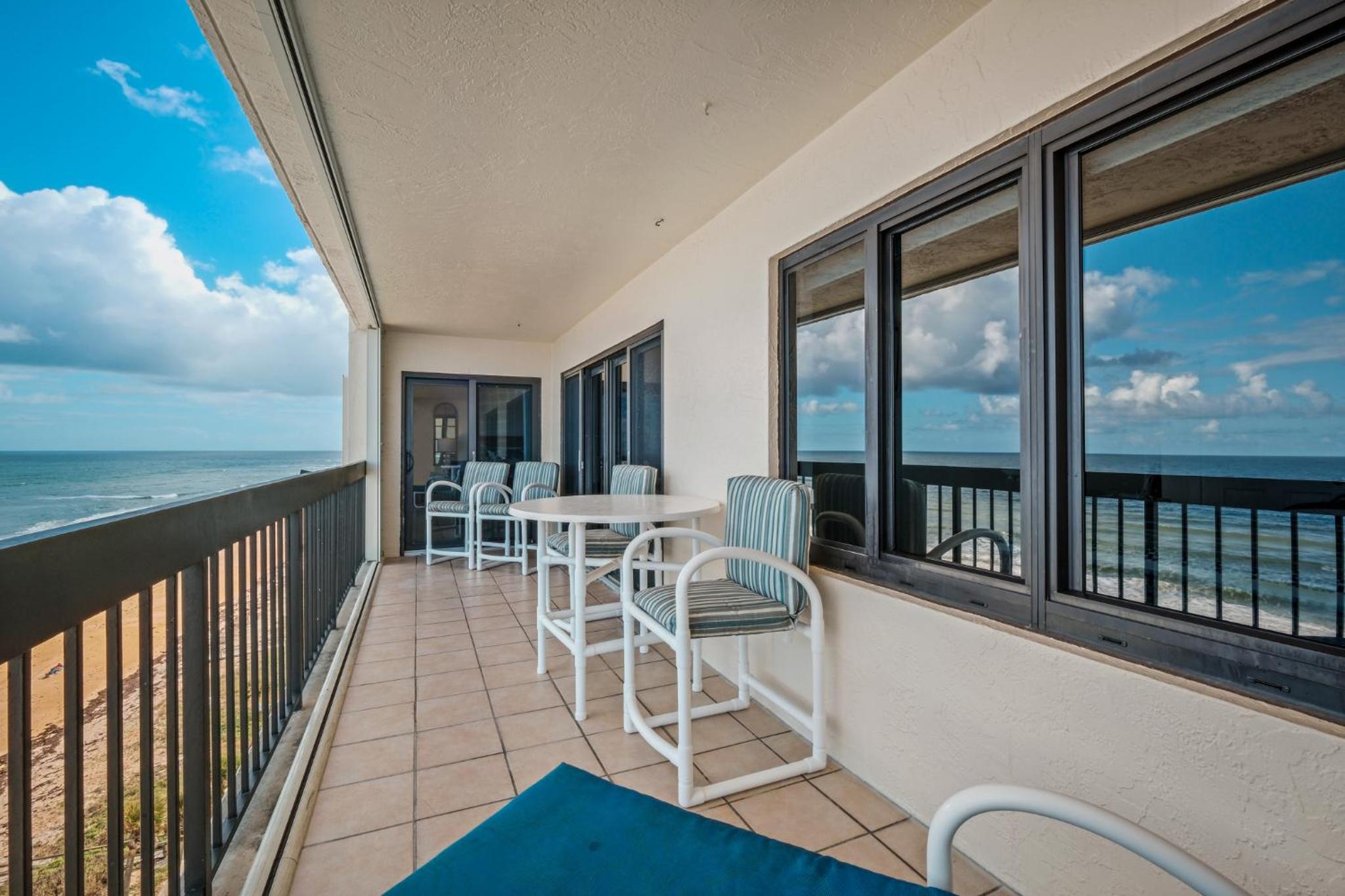 Luxury direct oceanfront corner penthouse with heated pool and garage parking