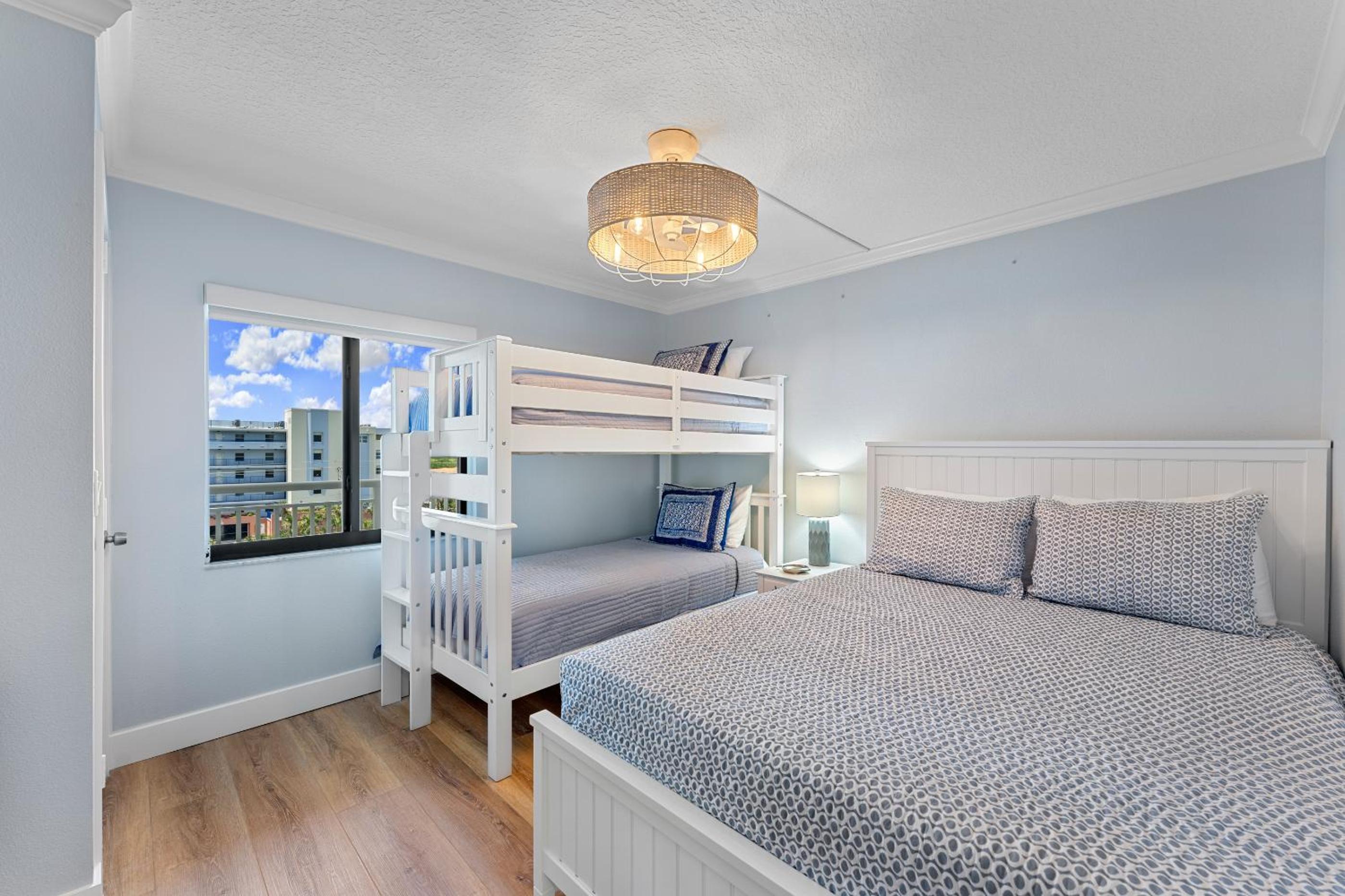 Updated direct oceanfront corner condo with large wrap-around balcony and heated pool