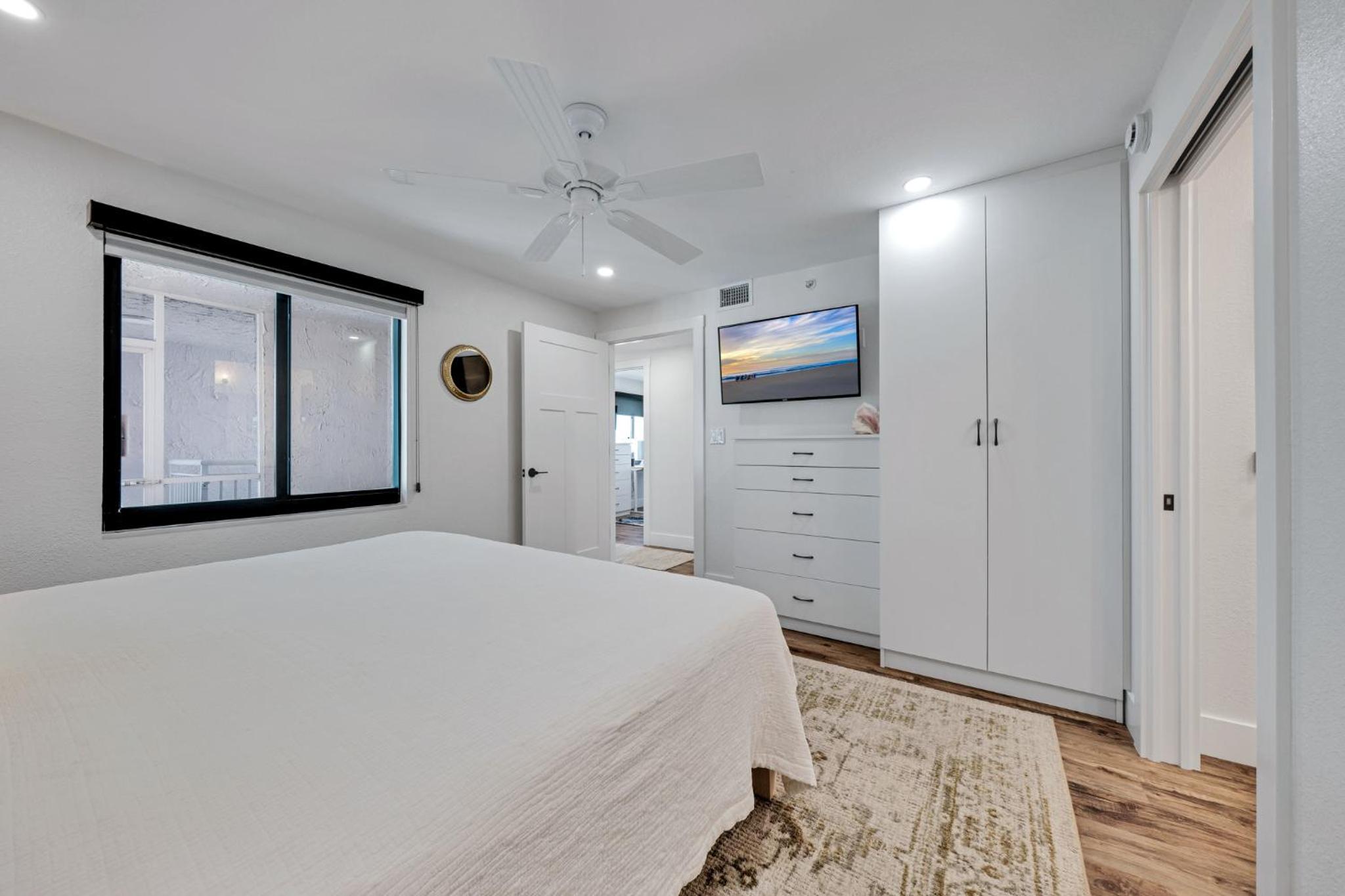 Direct oceanfront corner penthouse with huge wrap-around balcony offering beach and pool views