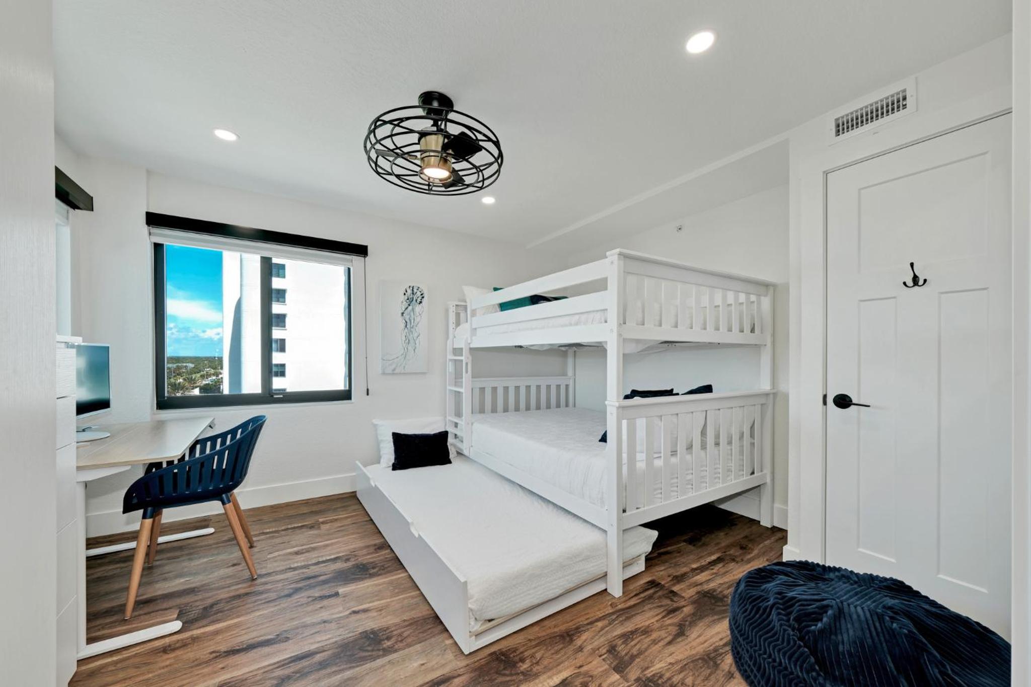 Direct oceanfront corner penthouse with huge wrap-around balcony offering beach and pool views