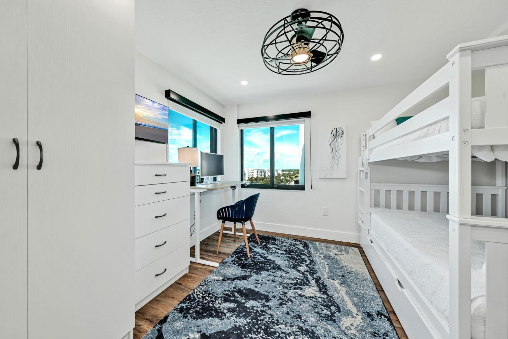 Direct oceanfront corner penthouse with huge wrap-around balcony offering beach and pool views