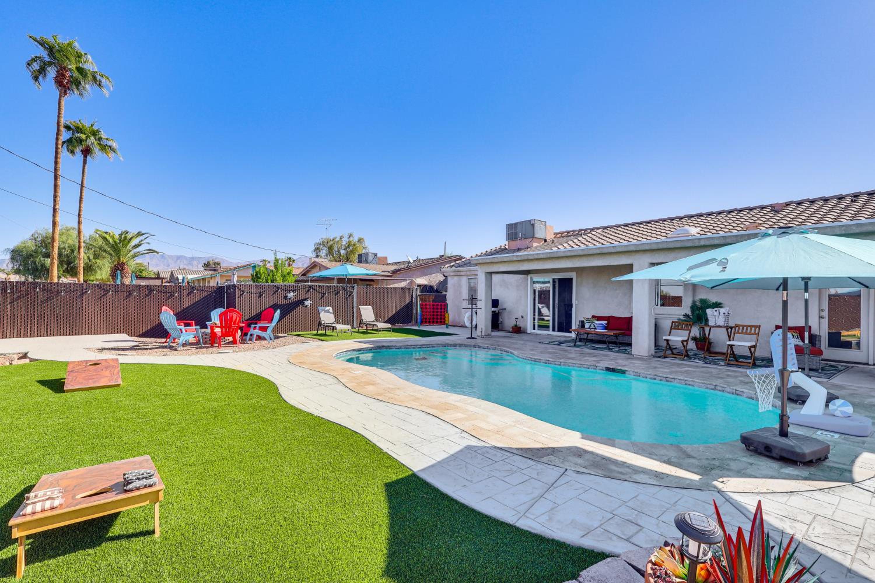 Pool, Games and Views! Lake Havasu City Family Home
