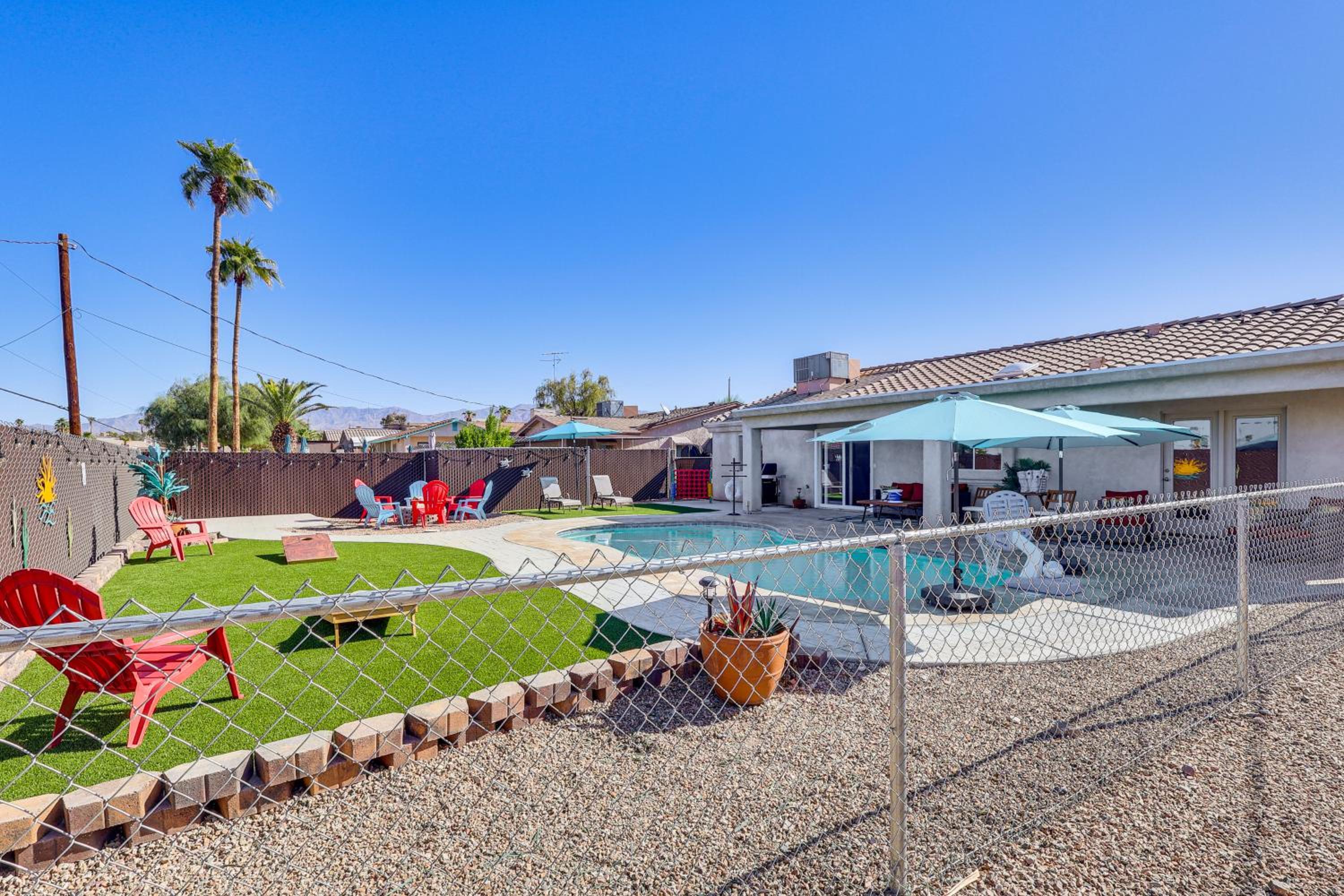 Pool, Games and Views! Lake Havasu City Family Home
