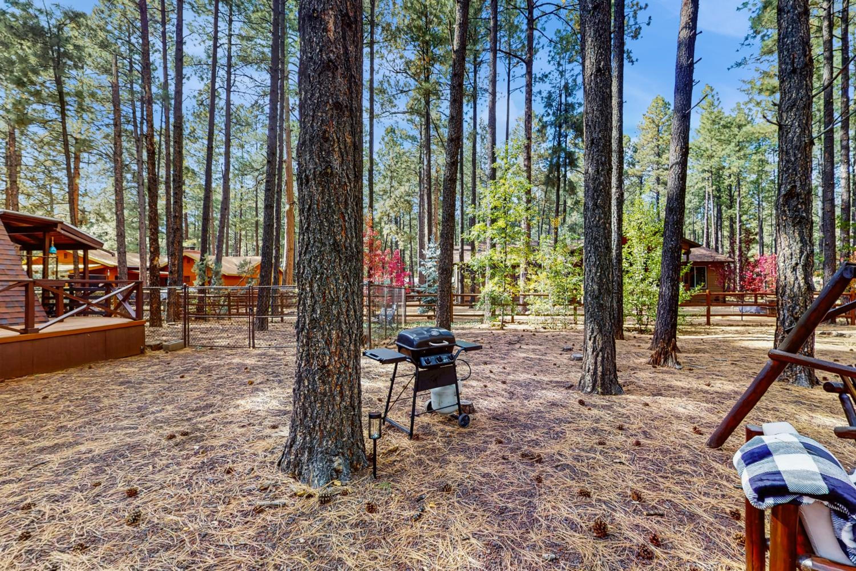 Fire Pit! A-Frame Escape, 33 Mi to Sunrise Park