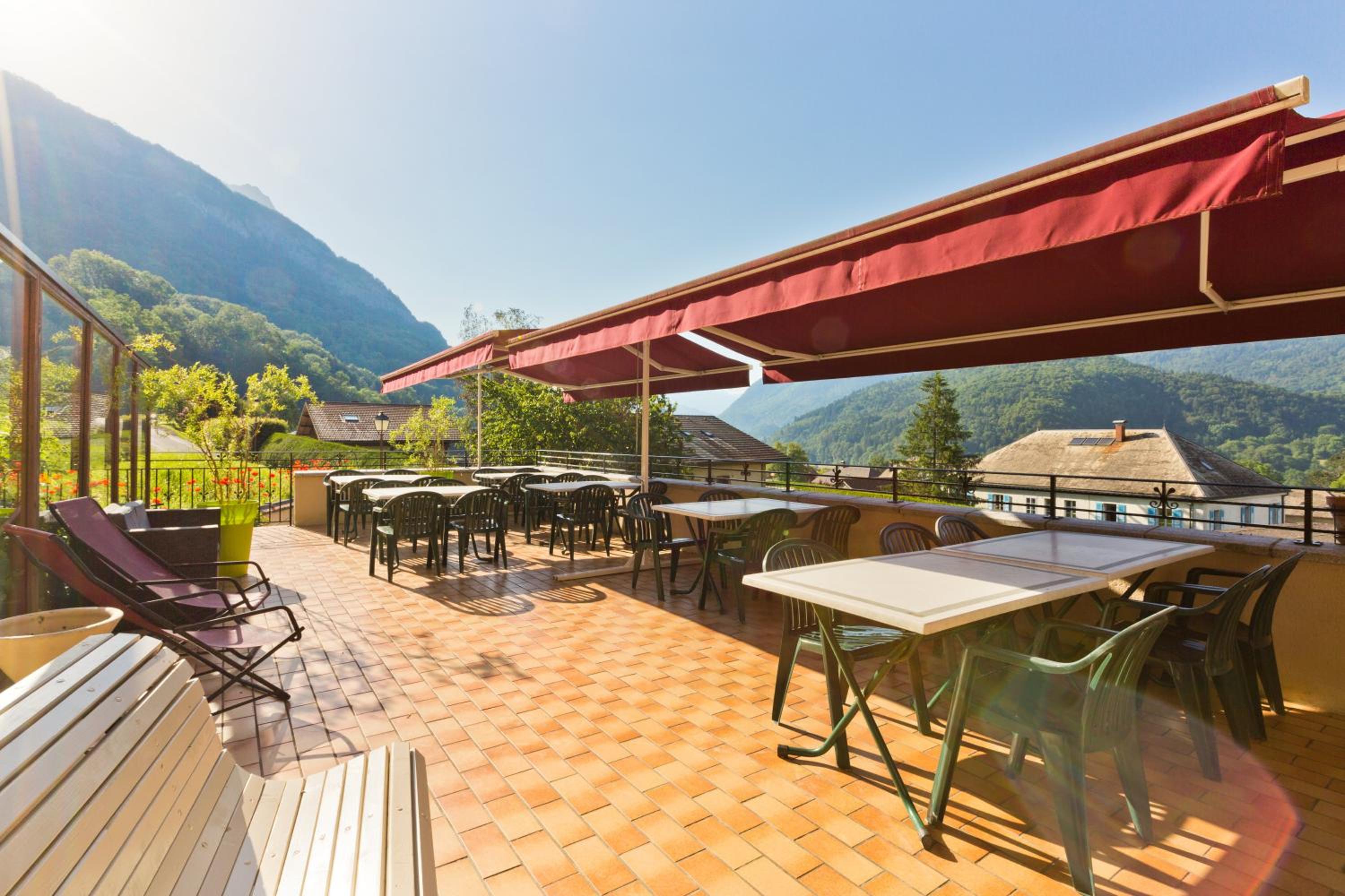 outdoor BBQ area