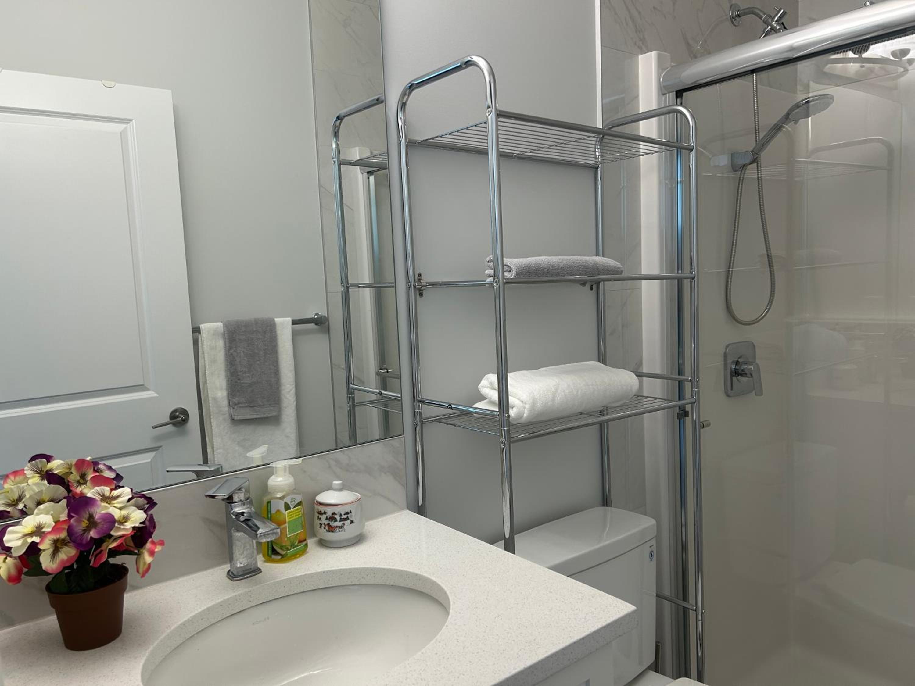 Sunny Queen-size Bedroom with Private Bath in Brand New House