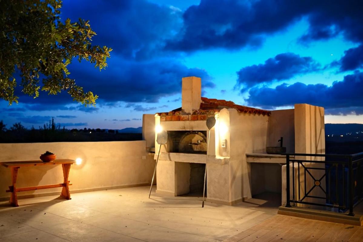 Aurora Heraklion Seasons Villa- Sea Pool Fireplace