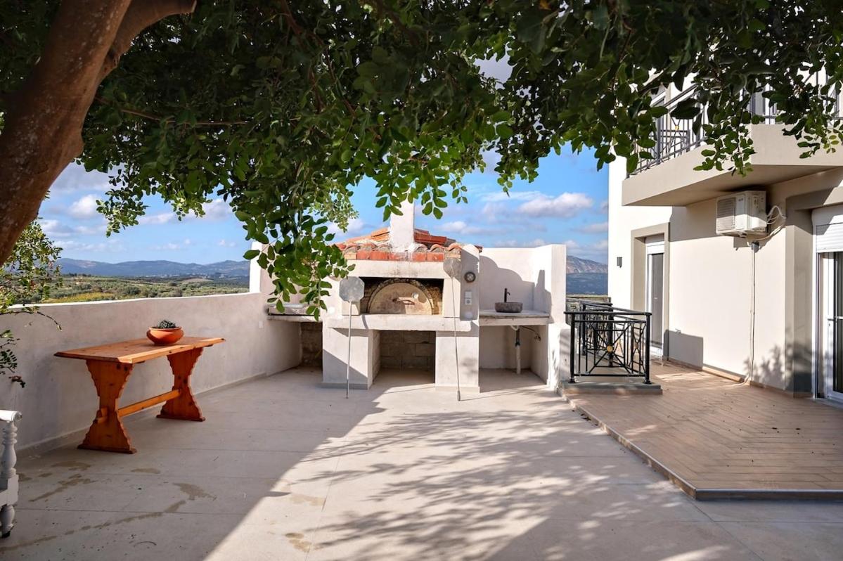 Aurora Heraklion Seasons Villa- Sea Pool Fireplace