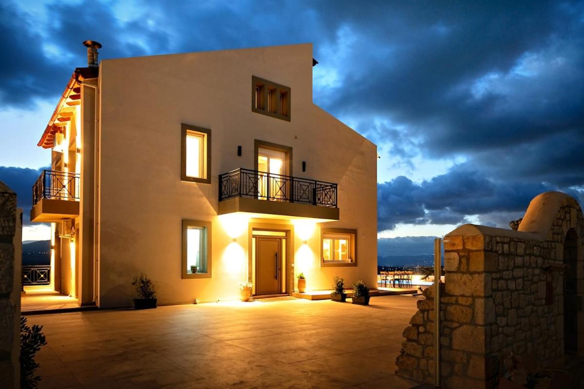 Aurora Heraklion Seasons Villa- Sea Pool Fireplace