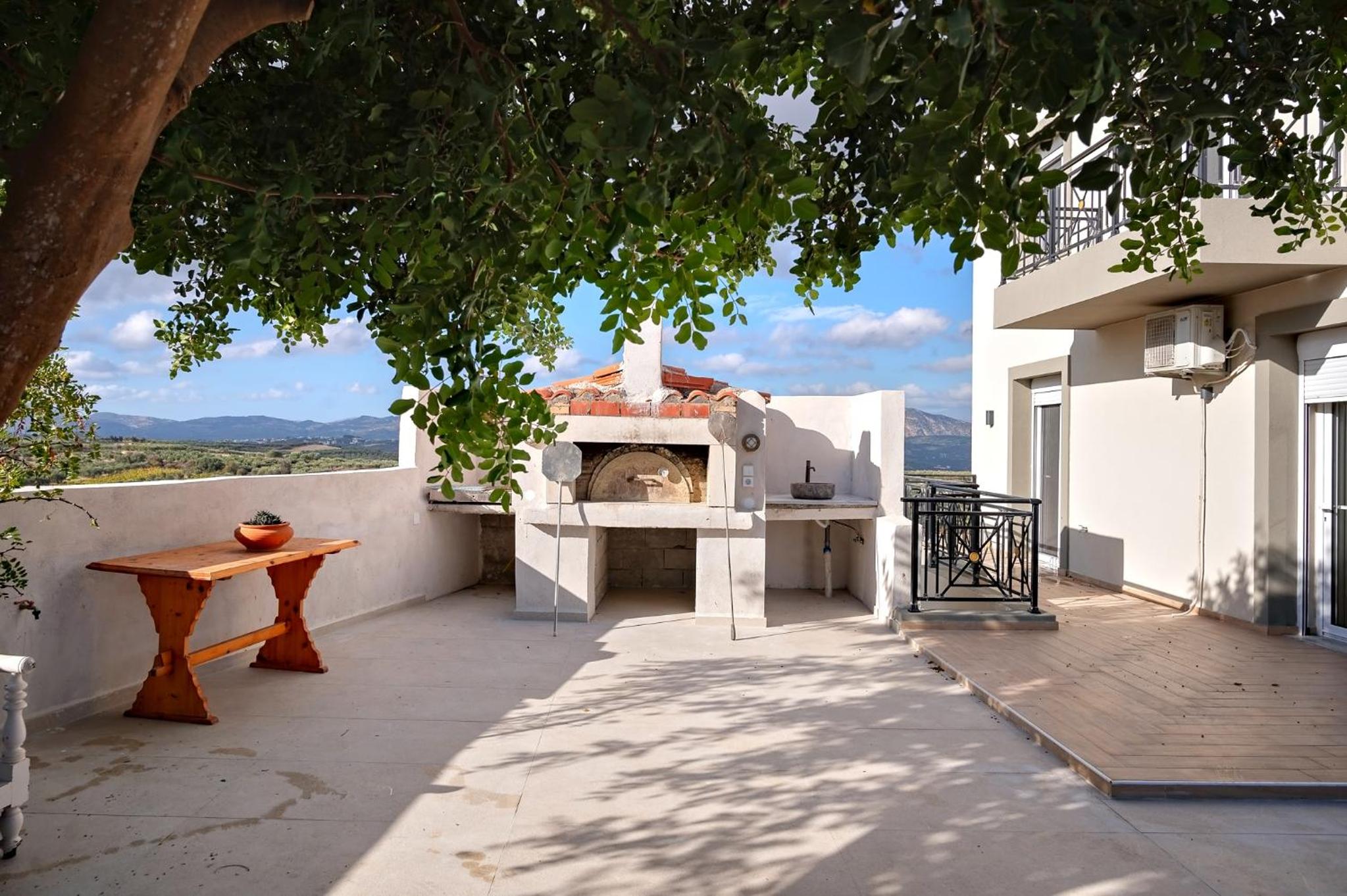 Aurora Heraklion Seasons Villa- Sea Pool Fireplace