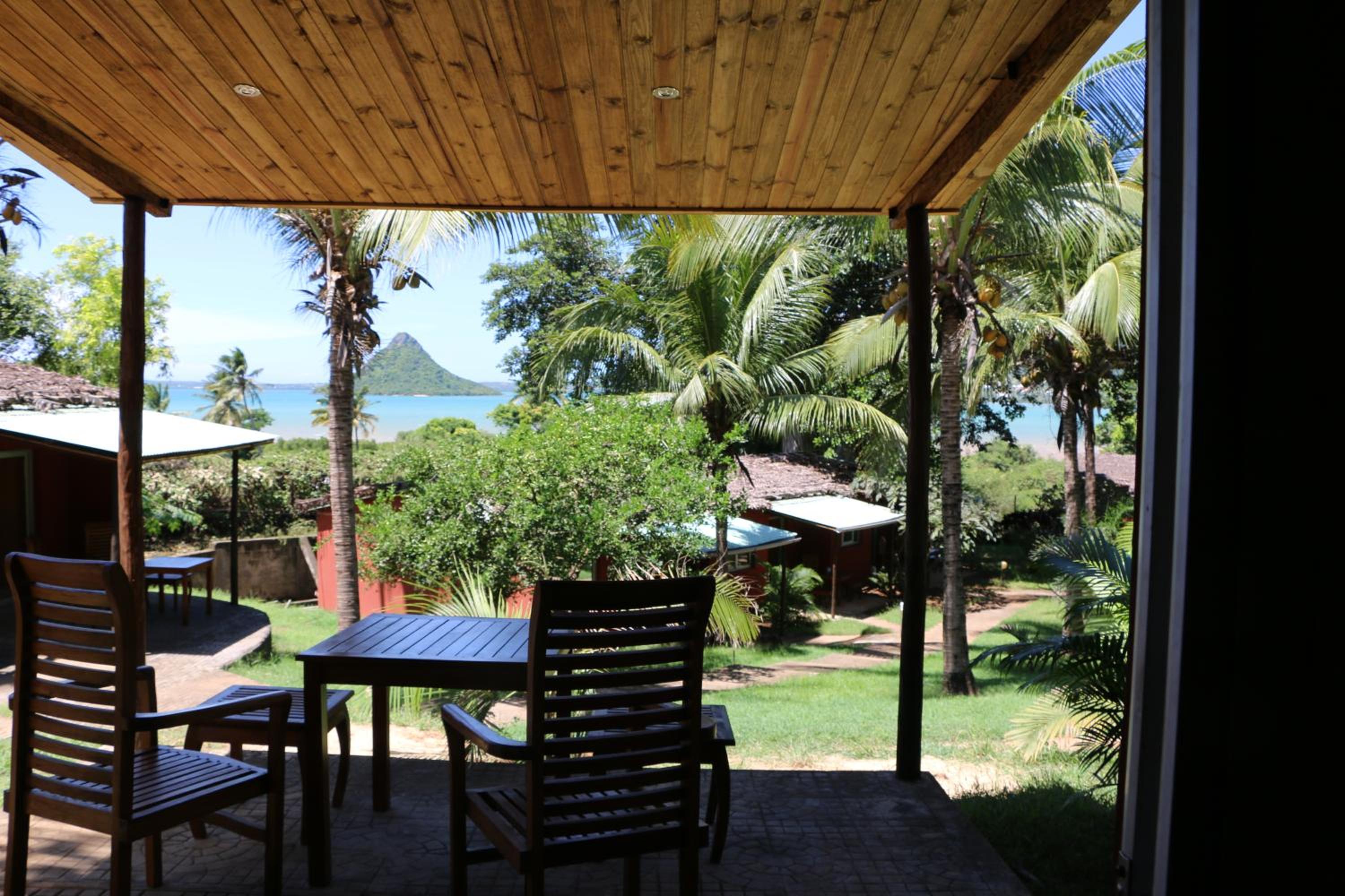 outdoor BBQ area
