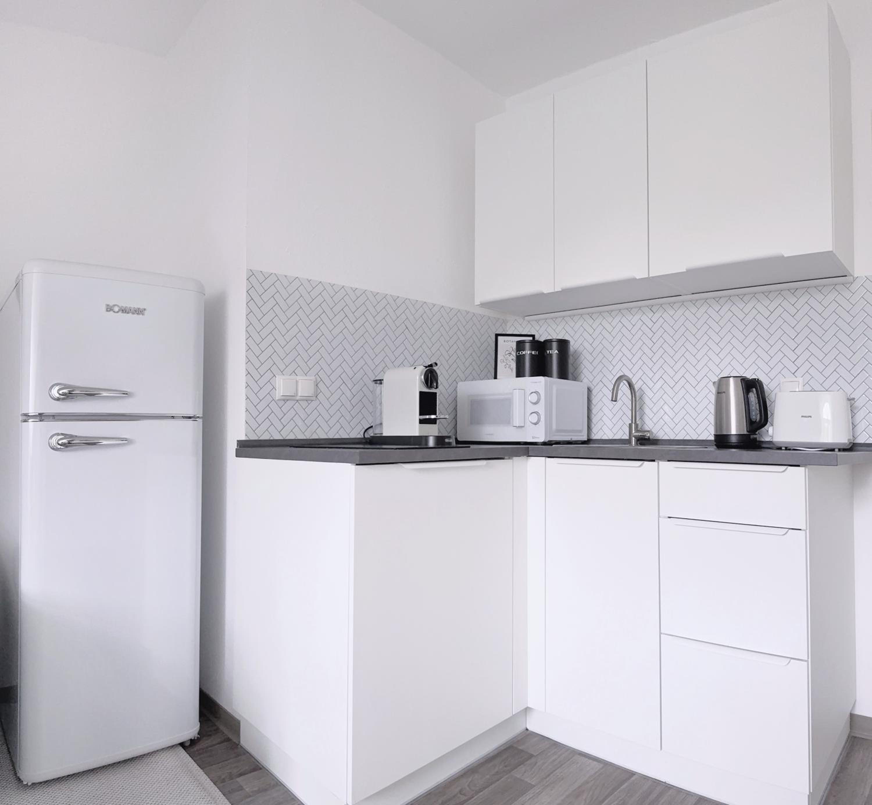 nestup - Zentrales Apartment mit Boxspringbetten, Smart-TV und ausgestatteter Küche