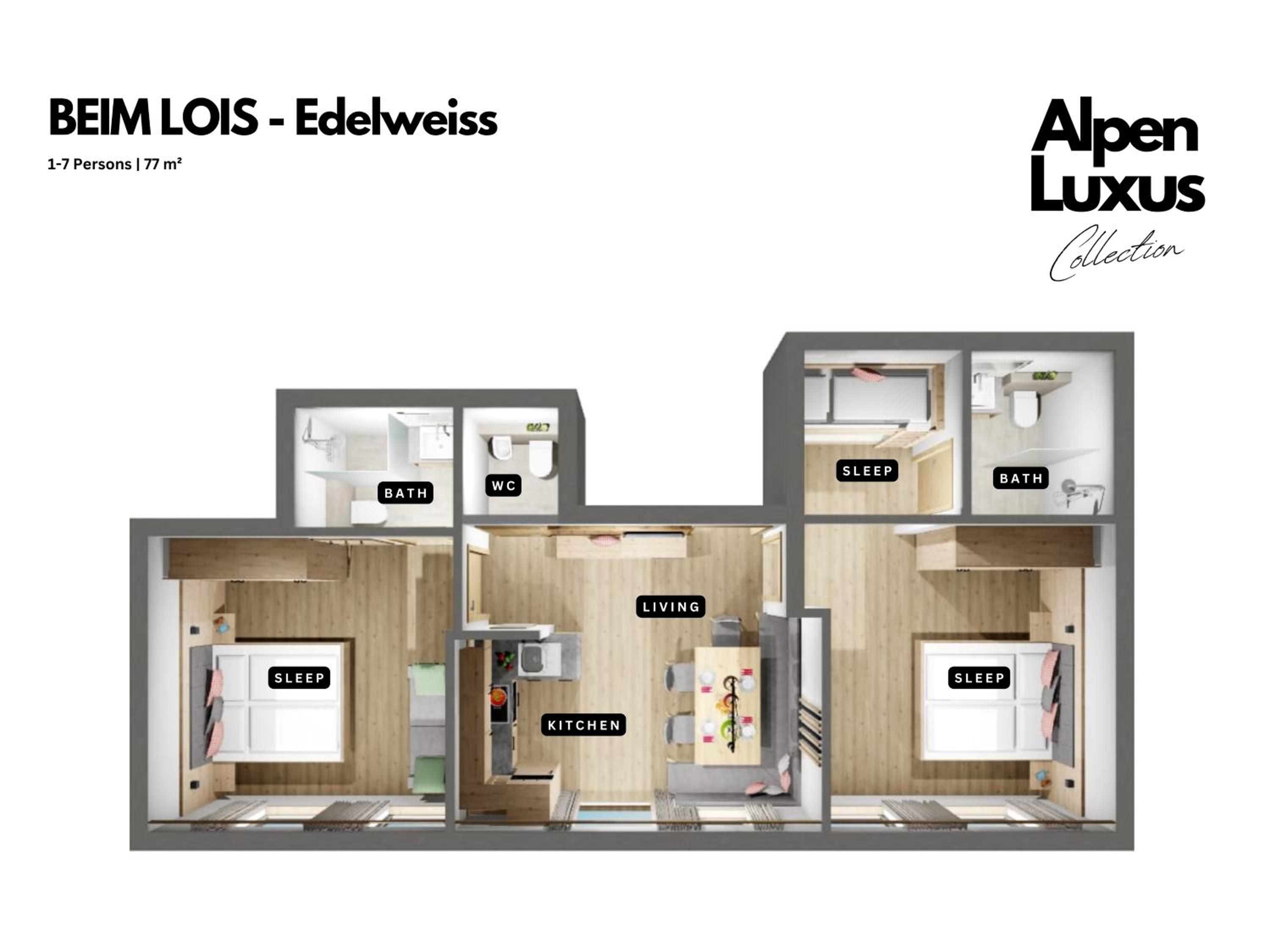 BEIM LOIS Edelweiss - by AlpenLuxus Collection