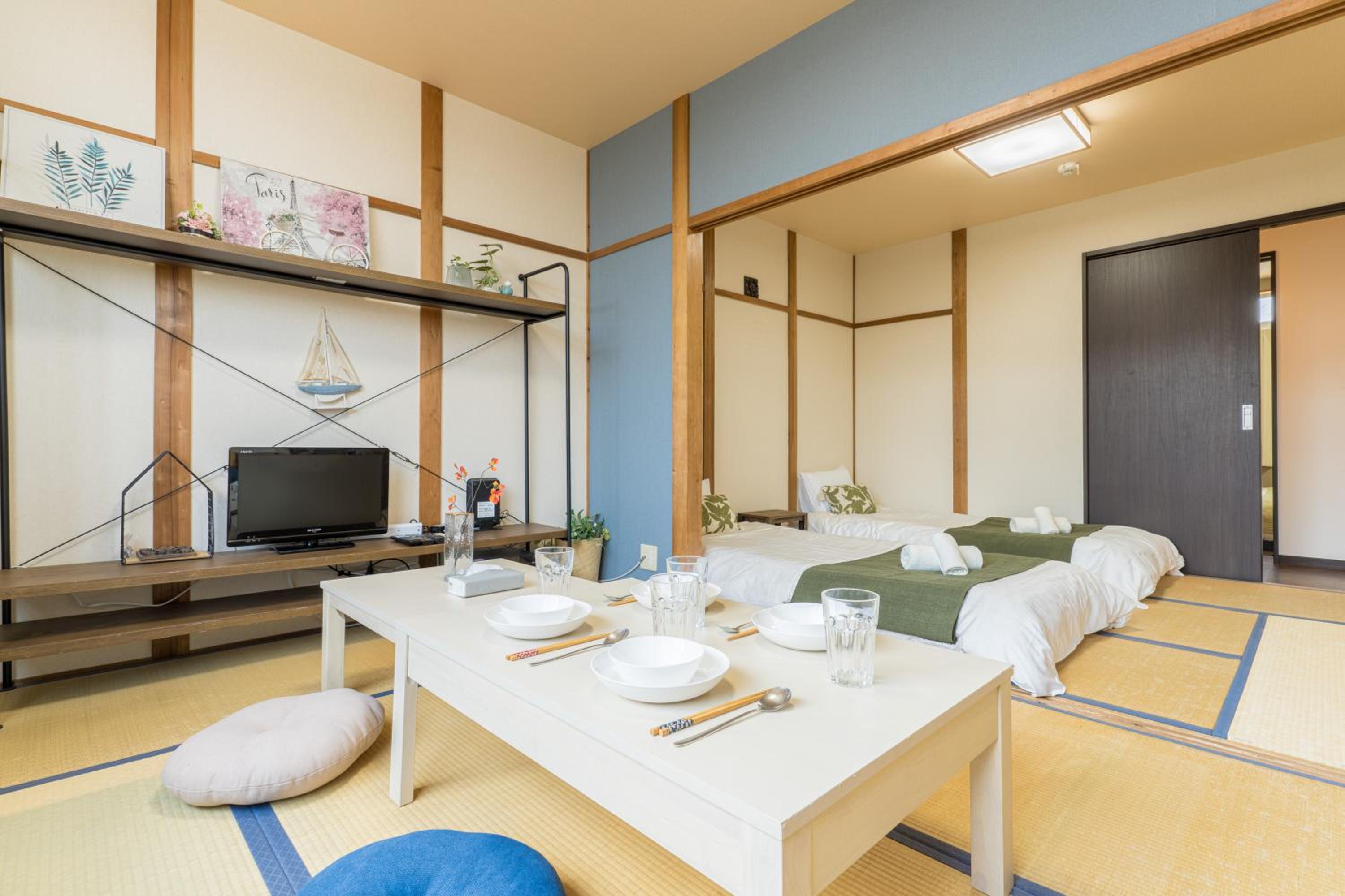 New Design 10ppl Family House 4rooms&2tubs
