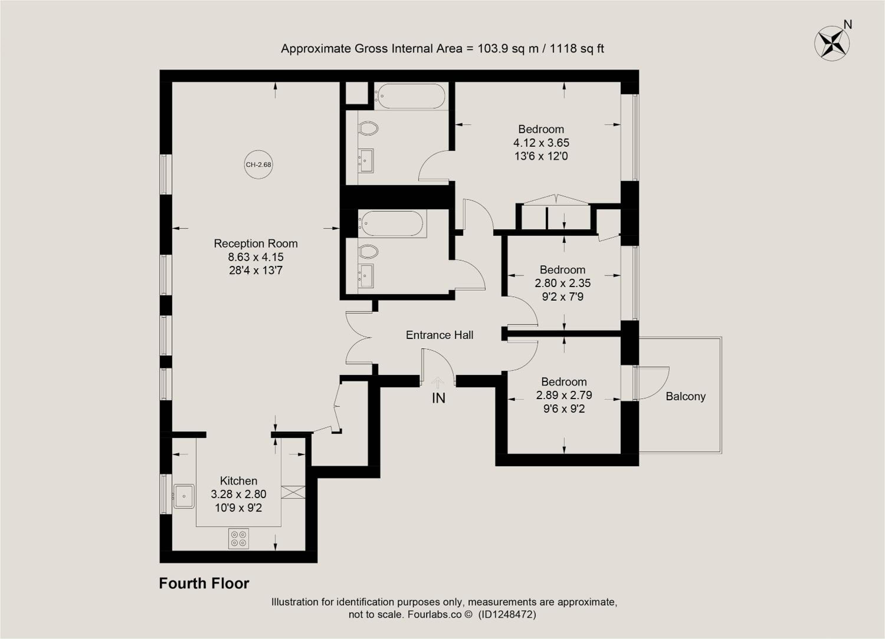 Grand Marylebone 3-Bed Penthouse with Balcony