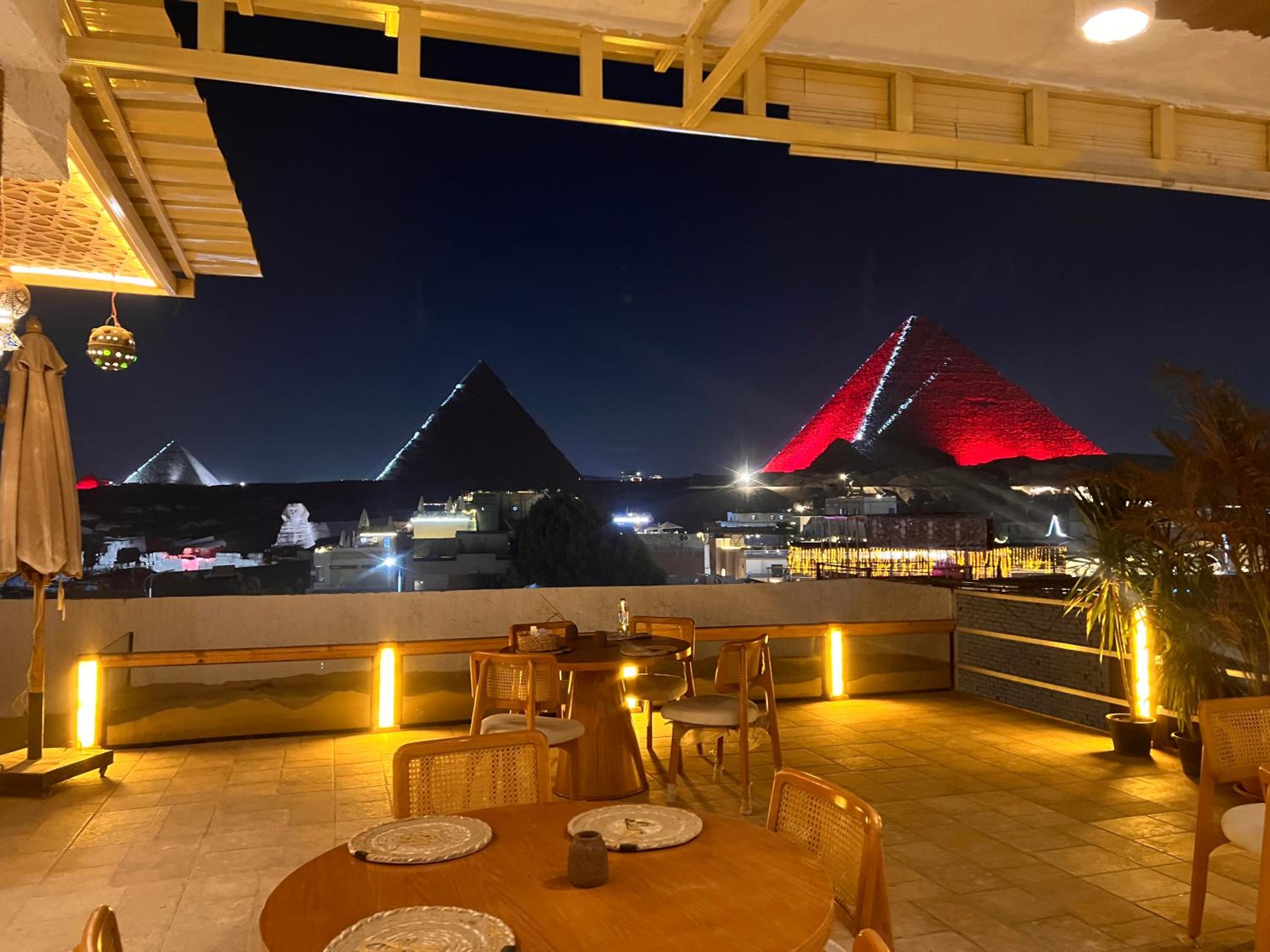 Pyramids Top view inn