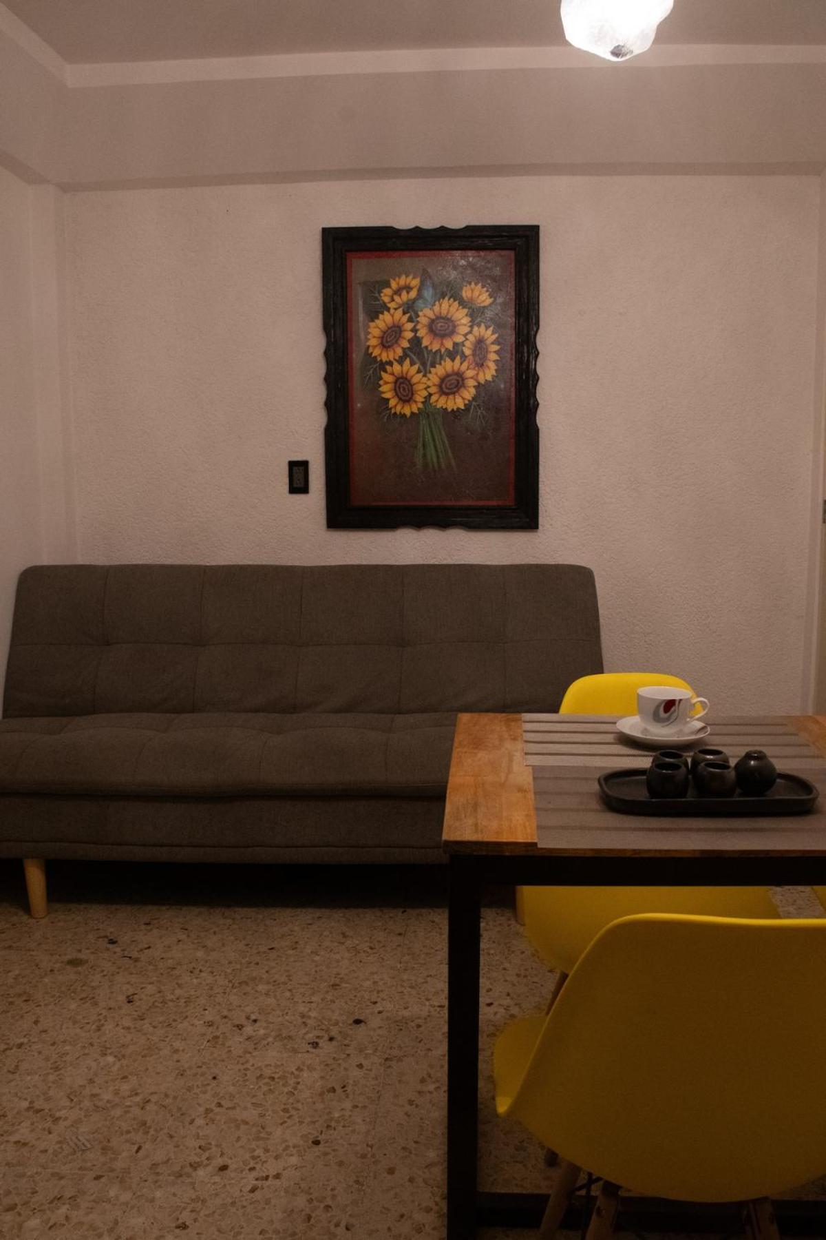 Two-bedroom apartment with AC in the center Oaxaca