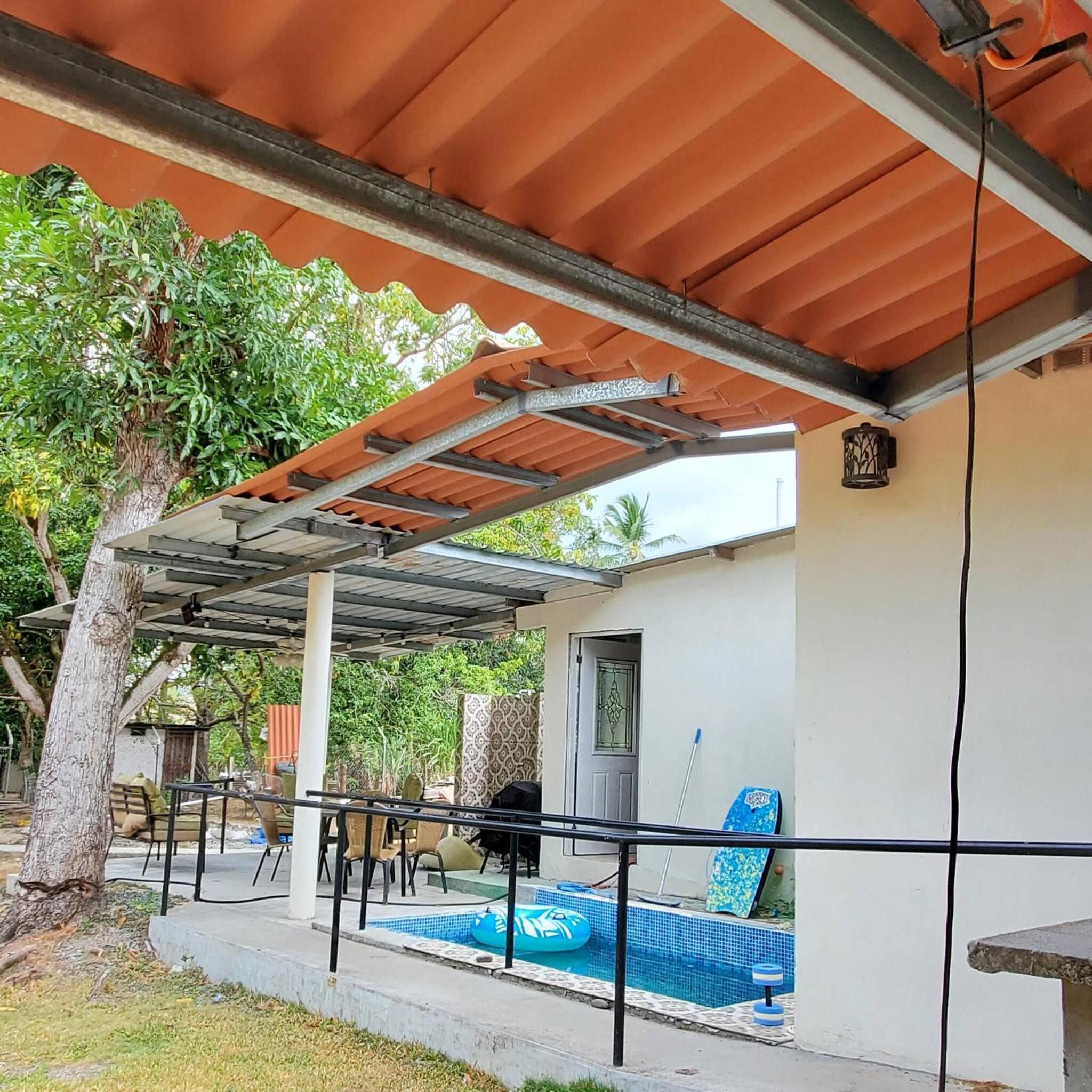 cozy corner with pool minutes away from the beach